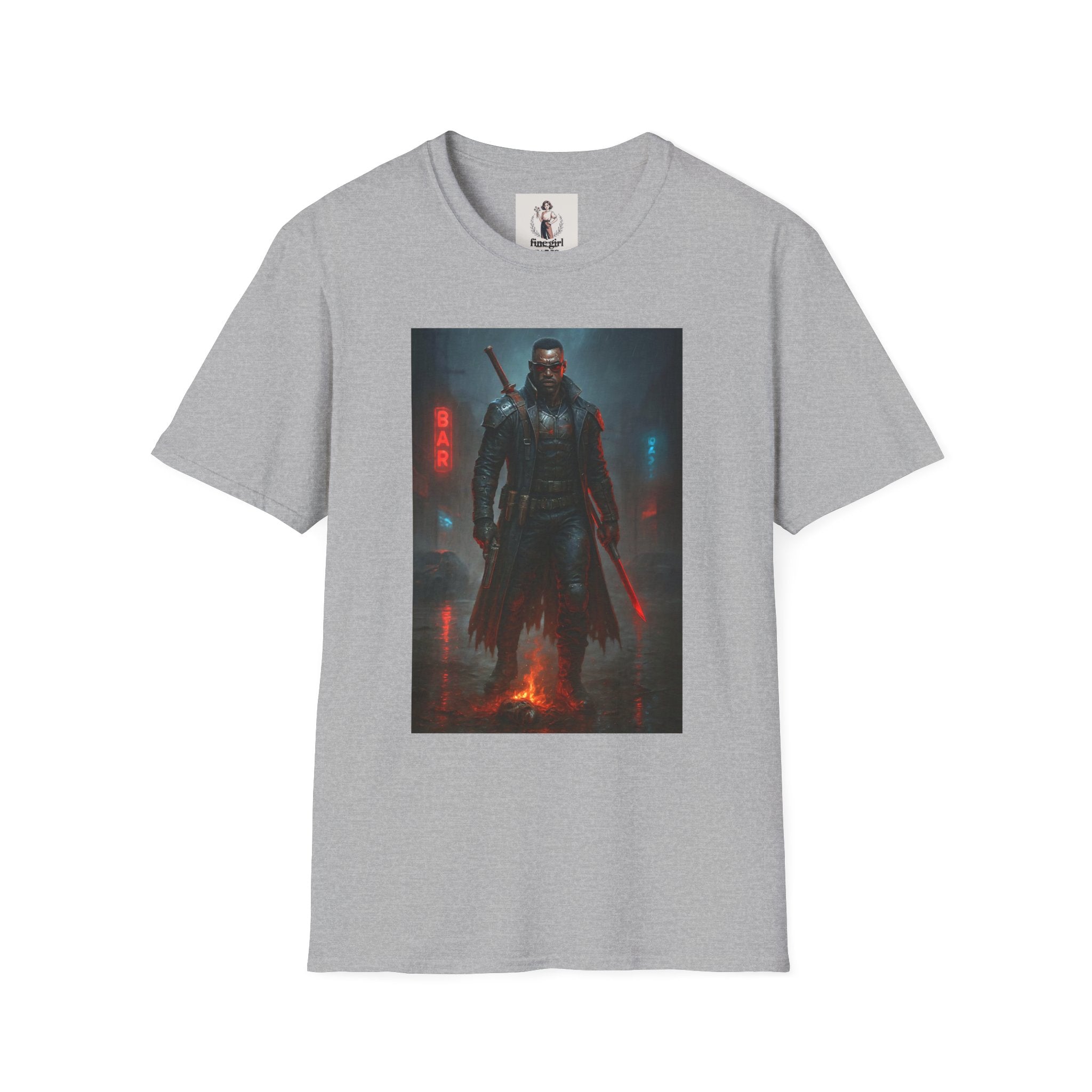 Blade Superhero Marvel Unisex Softstyle T-Shirt, Comic Book Tee, Geeky Clothing, Cosplay Costume Top