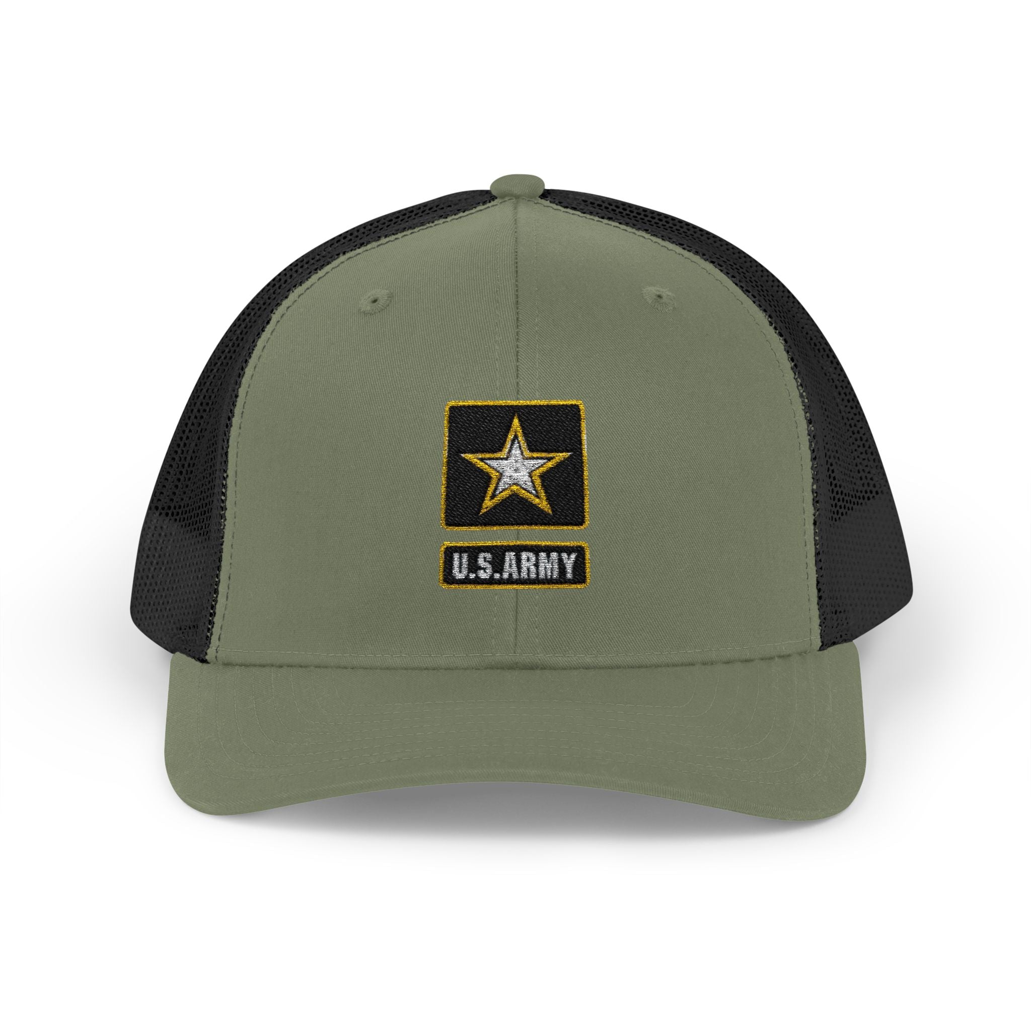 US Army Snapback Trucker Cap with Thin Red Line Design, Ideal for First Responders, Supportive Gifts, Memorials, Everyday Wear