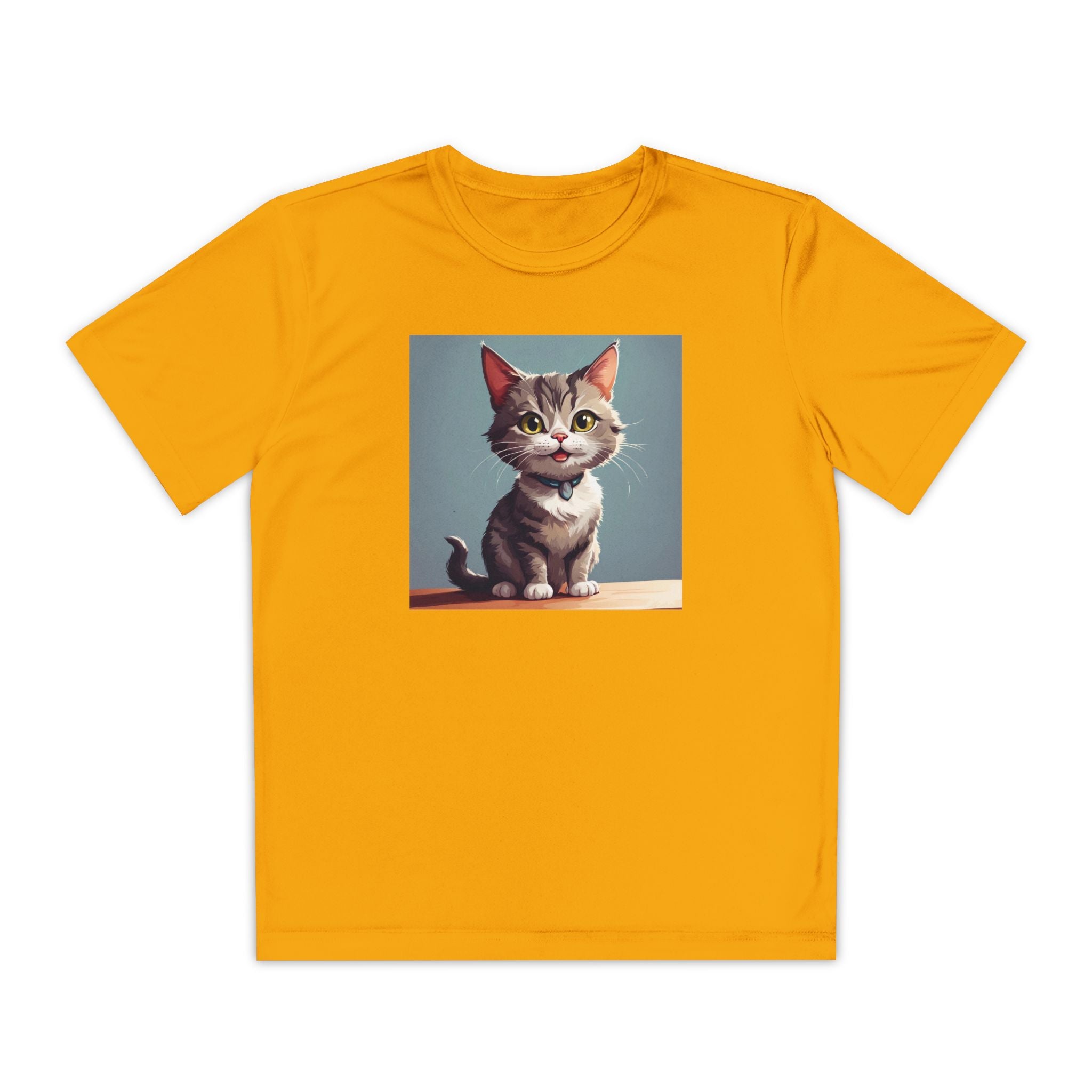 Youth Tee, Cute Kitten Graphic Shirt for Kids, Cat Lover Gift, Animal Theme Top, Children's Clothing, Feline Print Apparel