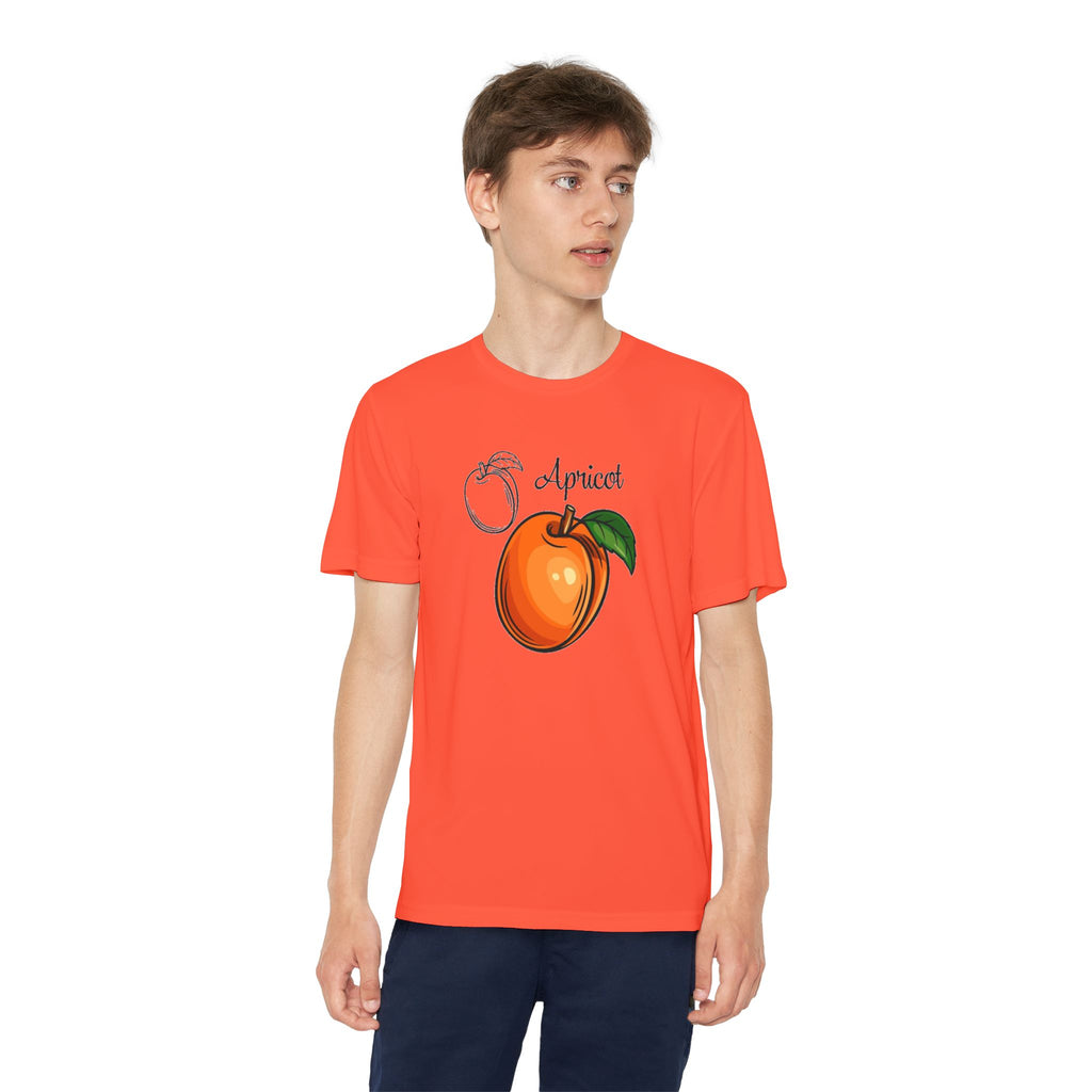 Apricot Youth T-Shirt Sports Graphic Tee, Cool Athletic Shirt for Kids, Perfect for Sports Events, Team Spirit