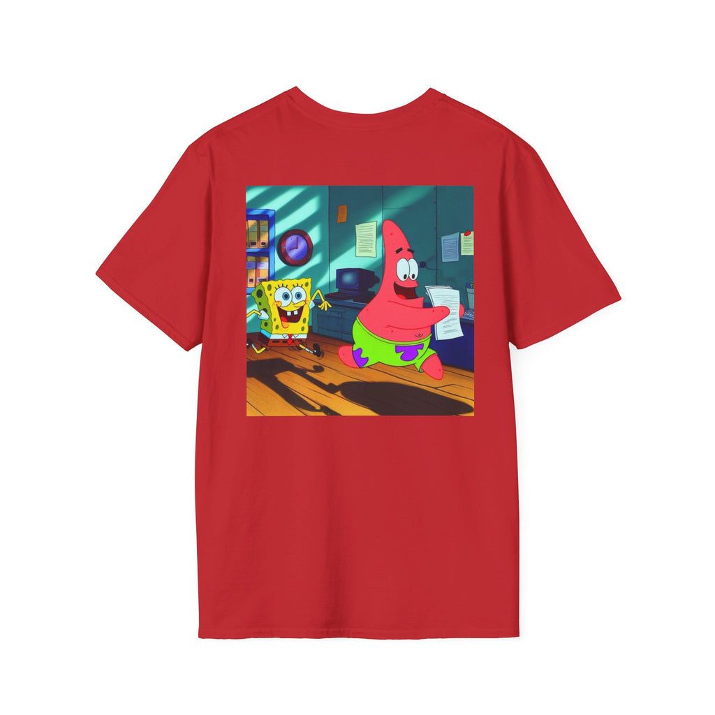 SpongeBob SquarePants Kids T-Shirt, Mr Krabs Squidward Patrick Star Youth Tee, Nickelodeon Children's TV Shirt, Unisex Softstyle