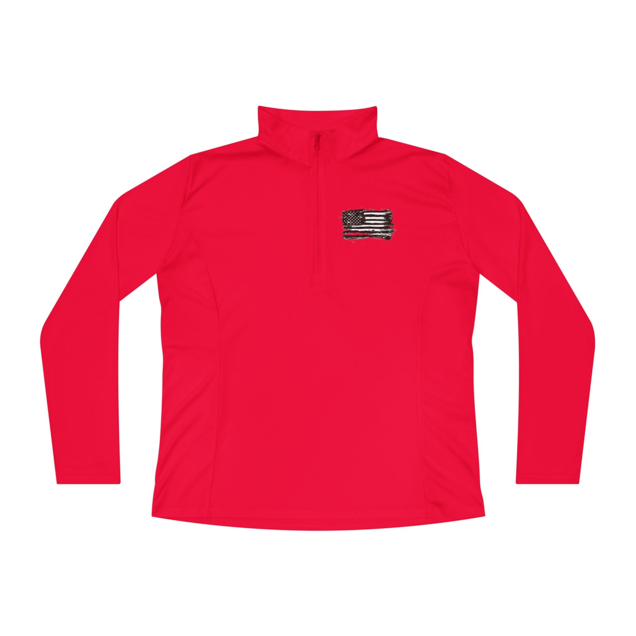 Ladies Quarter-Zip Pullover with Motivational Running Design, Athletic Apparel, Activewear, Sportswear, Fitness Gift, Running Top