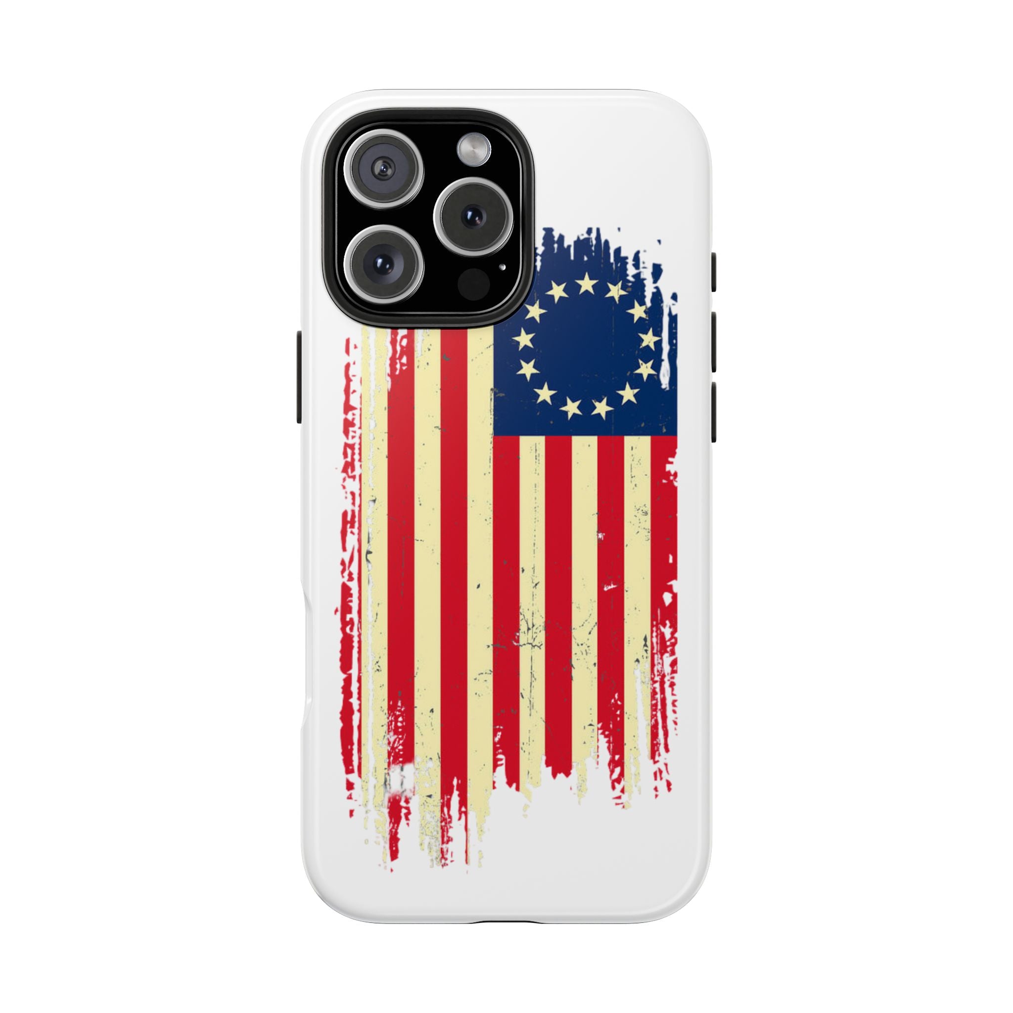 Patriotic Phone Cases with Vintage Flag Design, Tough Case for Independence Day, Memorial Day, 4th of July, Gift for Veterans, USA Pride