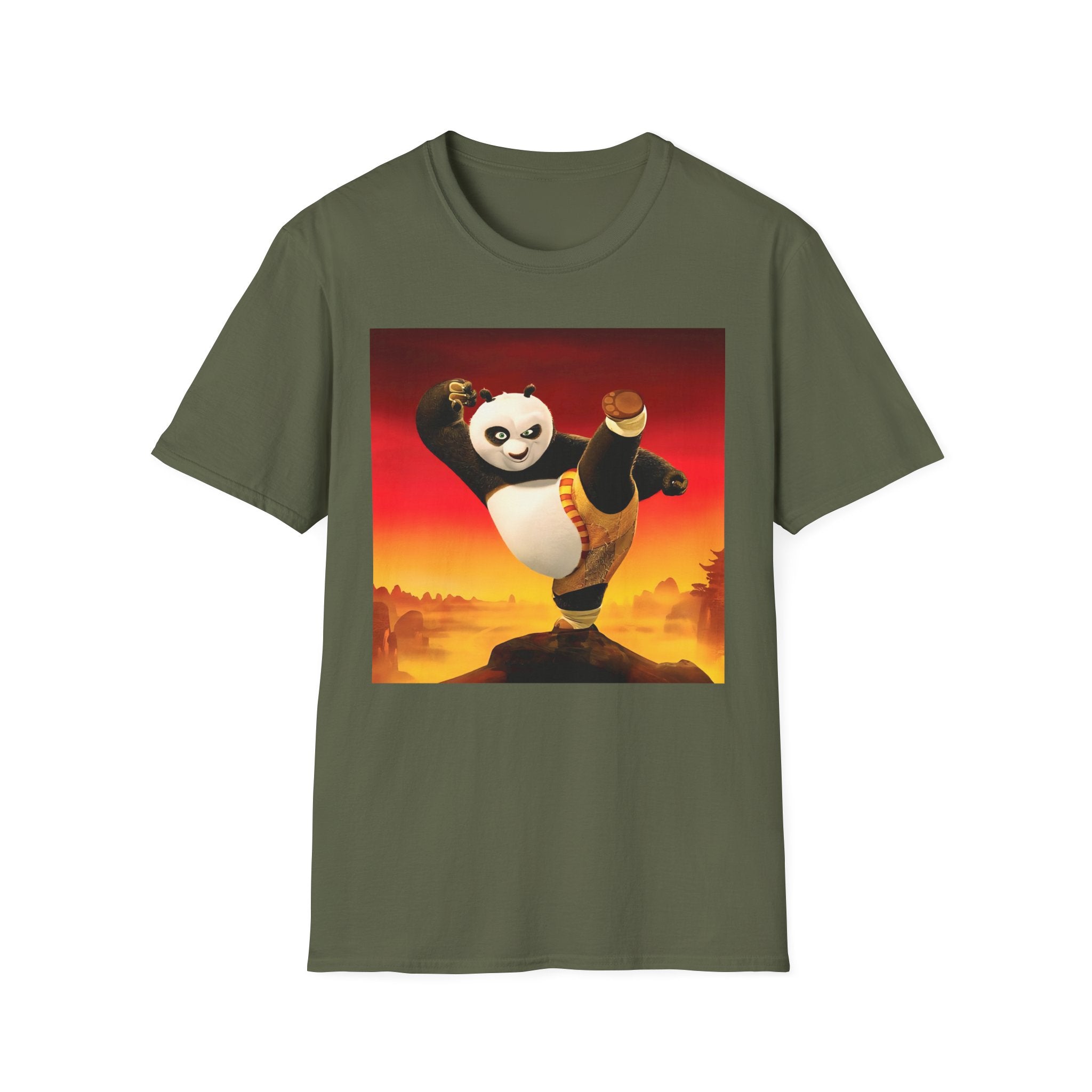 Kung Fu Panda Unisex Softstyle T-Shirt, DreamWorks Animation Youth Competitor Tee, Graphic Tee, Movie Fan Gift, Cult Classic Shirt, Comfy