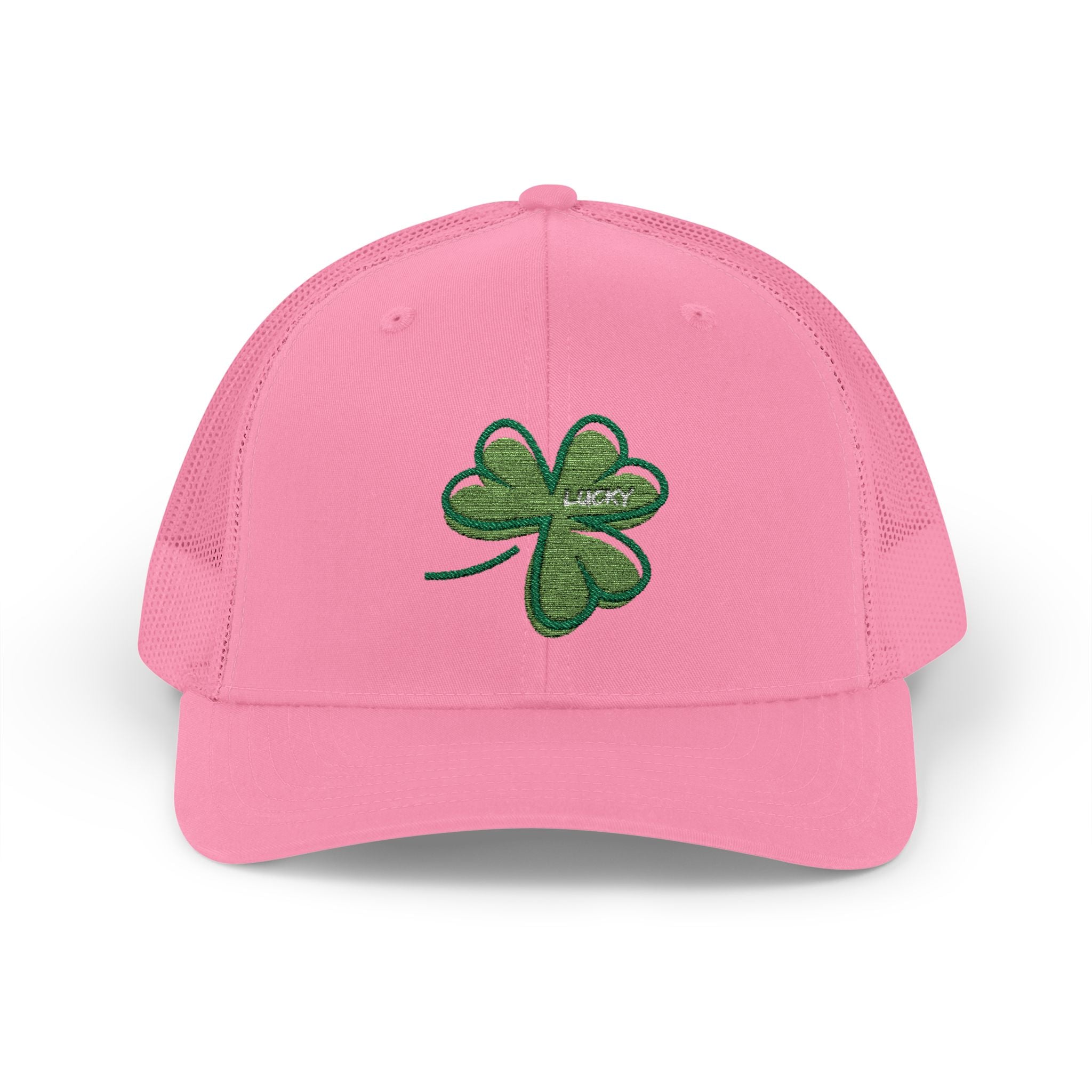 St. Patrick's Day Lucky 4-Leaf Clover Snapback Trucker Cap