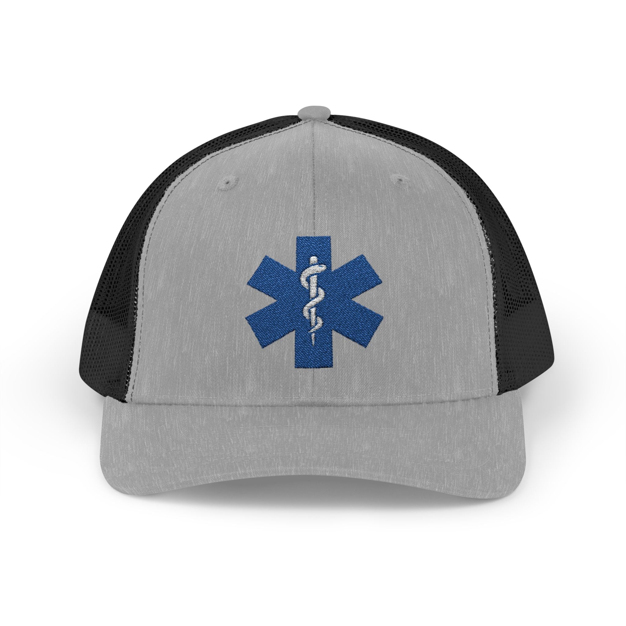 Paramedic Snapback Trucker Cap with Thin Red Line Design, Ideal for First Responders, Supportive Gifts, Memorials, Everyday Wear