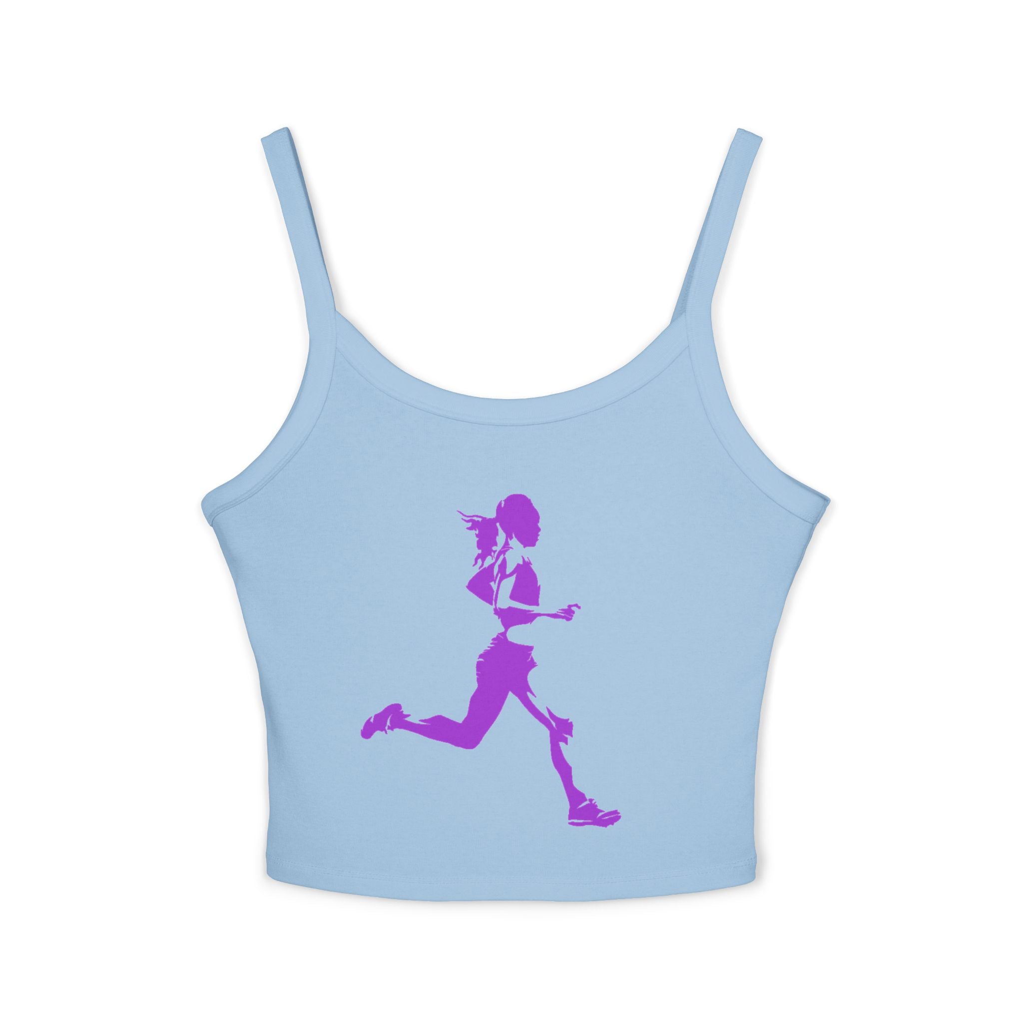Running Woman Tank Top, Athletic Workout Top, Fitness Sleeveless Shirt, Jogging Muscle Tee, Exercise Gym Cami