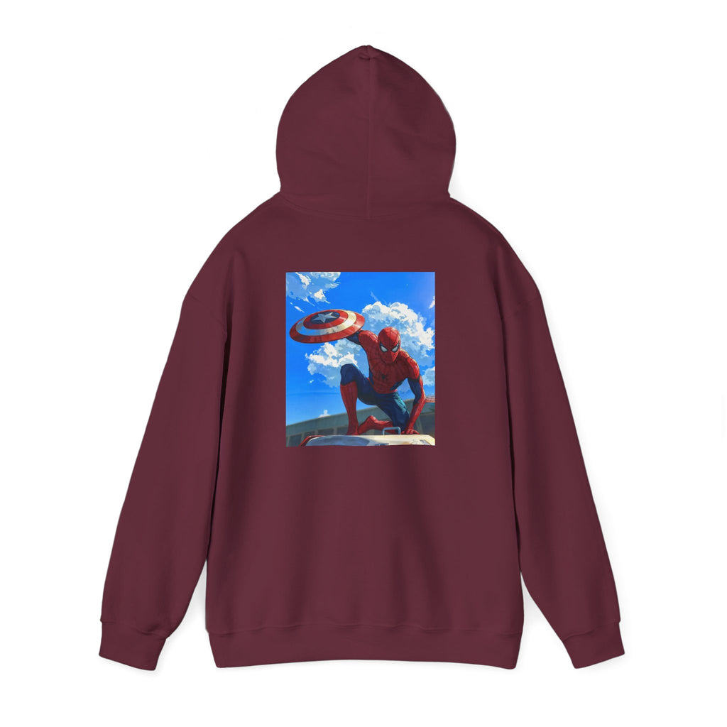 Hooded Sweatshirt - Spiderman Design