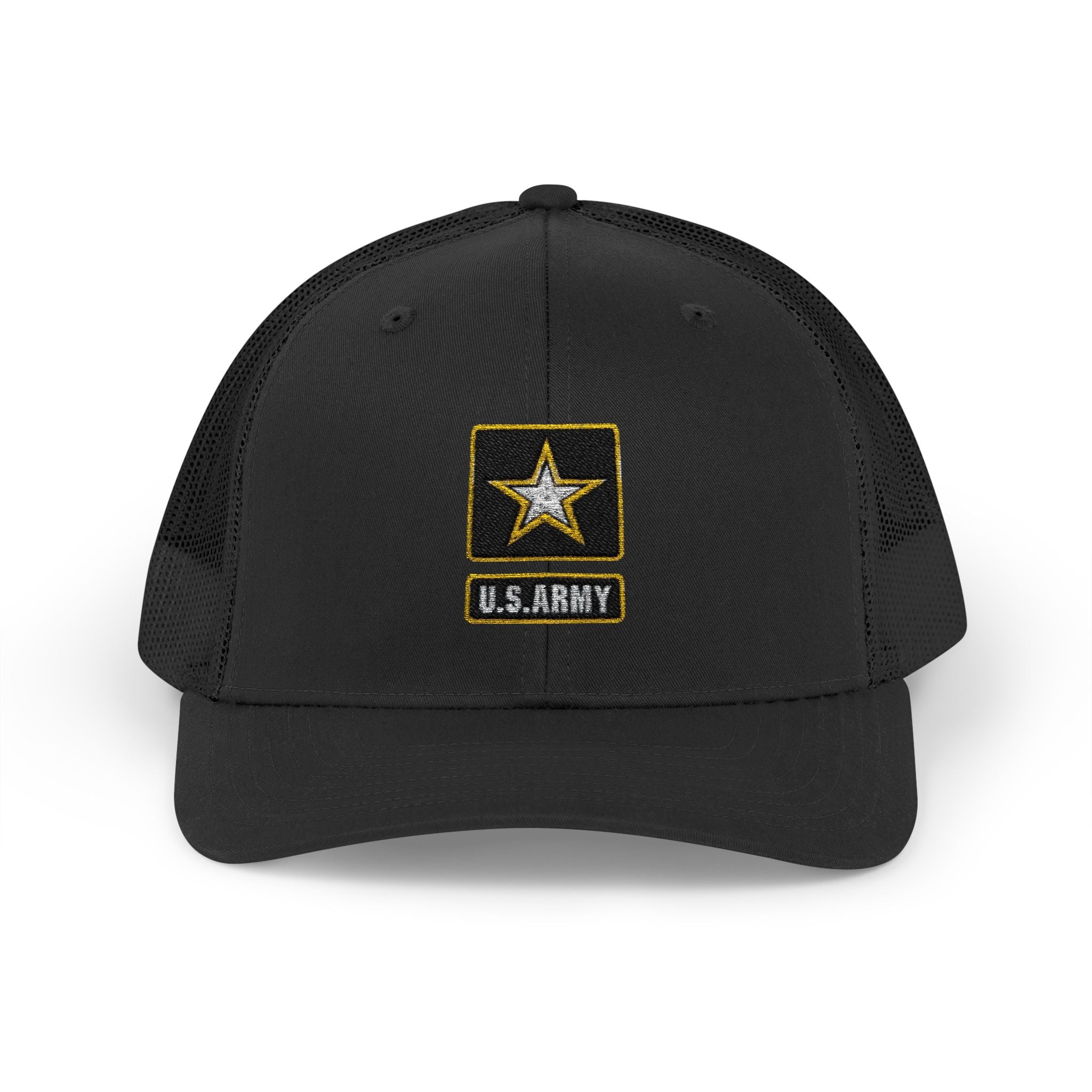 US Army Snapback Trucker Cap with Thin Red Line Design, Ideal for First Responders, Supportive Gifts, Memorials, Everyday Wear