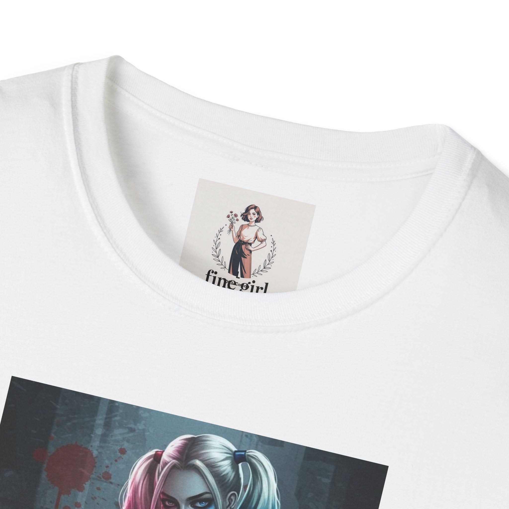 Haily Quinn Superhero Marvel Unisex Softstyle T-Shirt, Comic Book Tee, Graphic Novel Shirt, Geeky Clothing, Cosplay Costume Top