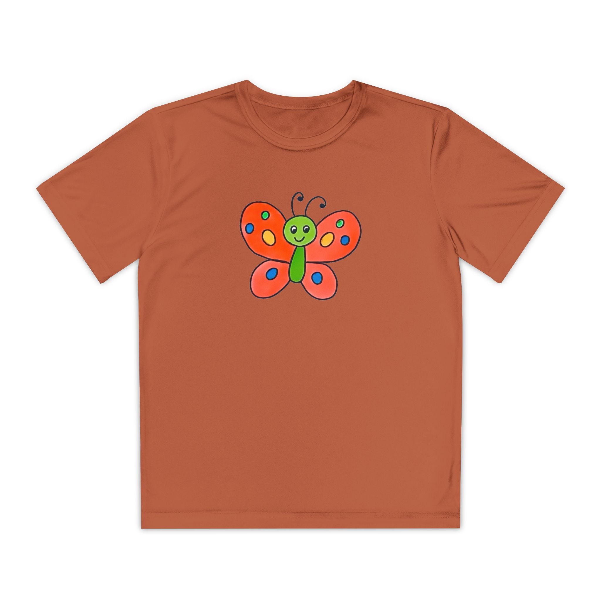 Butterffy Youth T-Shirt Sports Graphic Tee, Cool Athletic Shirt for Kids, Perfect for Sports Events, Team Spirit