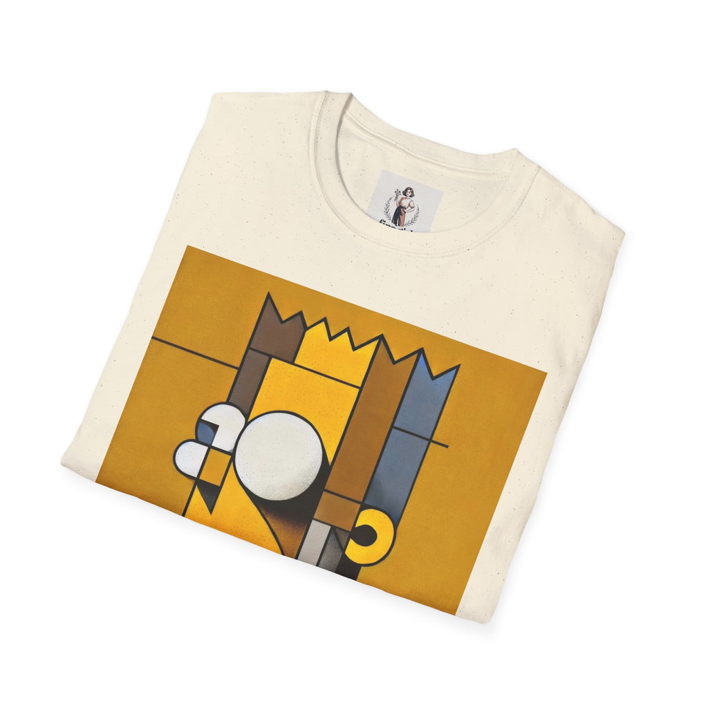 Bart Simpson TV Themed T-Shirt Unisex Softstyle T-Shirt