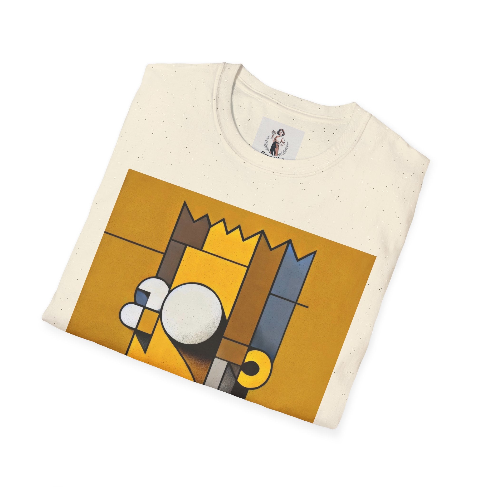 Bart Simpson TV Themed T-Shirt Unisex Softstyle T-Shirt