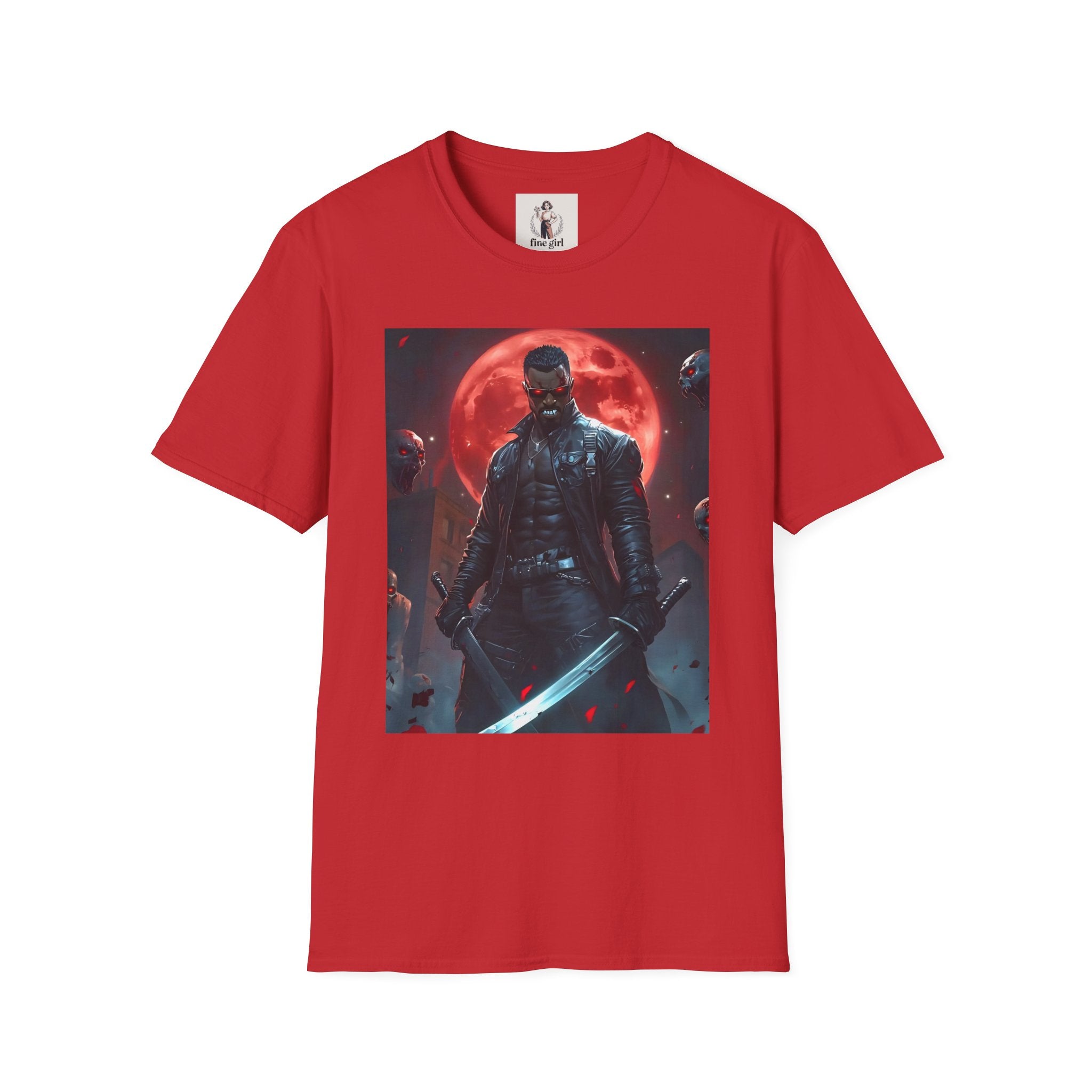 Blade Superhero Marvel Unisex Softstyle T-Shirt, Comic Book Tee, Geeky Clothing, Cosplay Costume Top