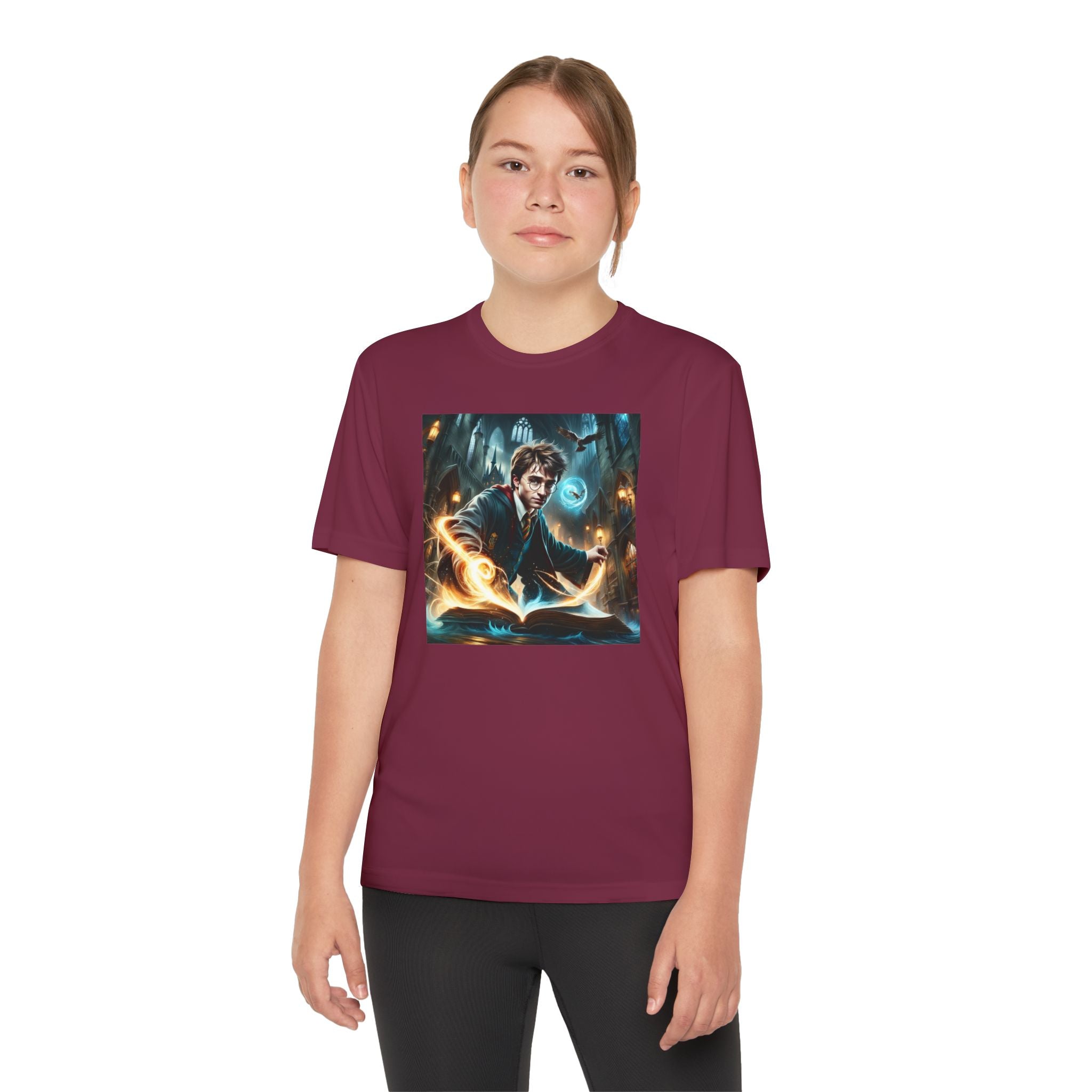 Youth Competitor Tee - Harry Potter, Wizard School Shirt, Magical Kids Top, Hogwarts Fan Gift, Sorcerer's Stone T-Shirt