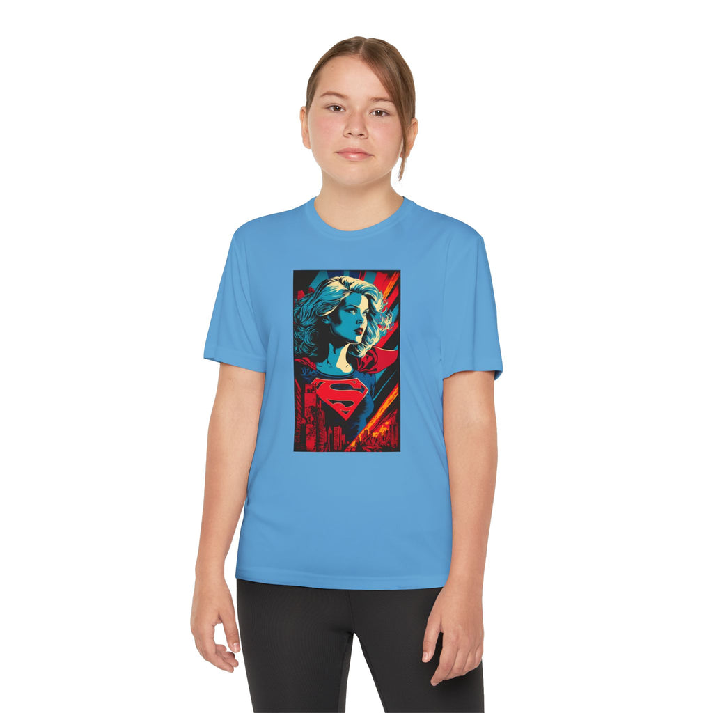 Superhero Youth T-Shirt Sports Graphic Tee, Cool Athletic Shirt for Kids