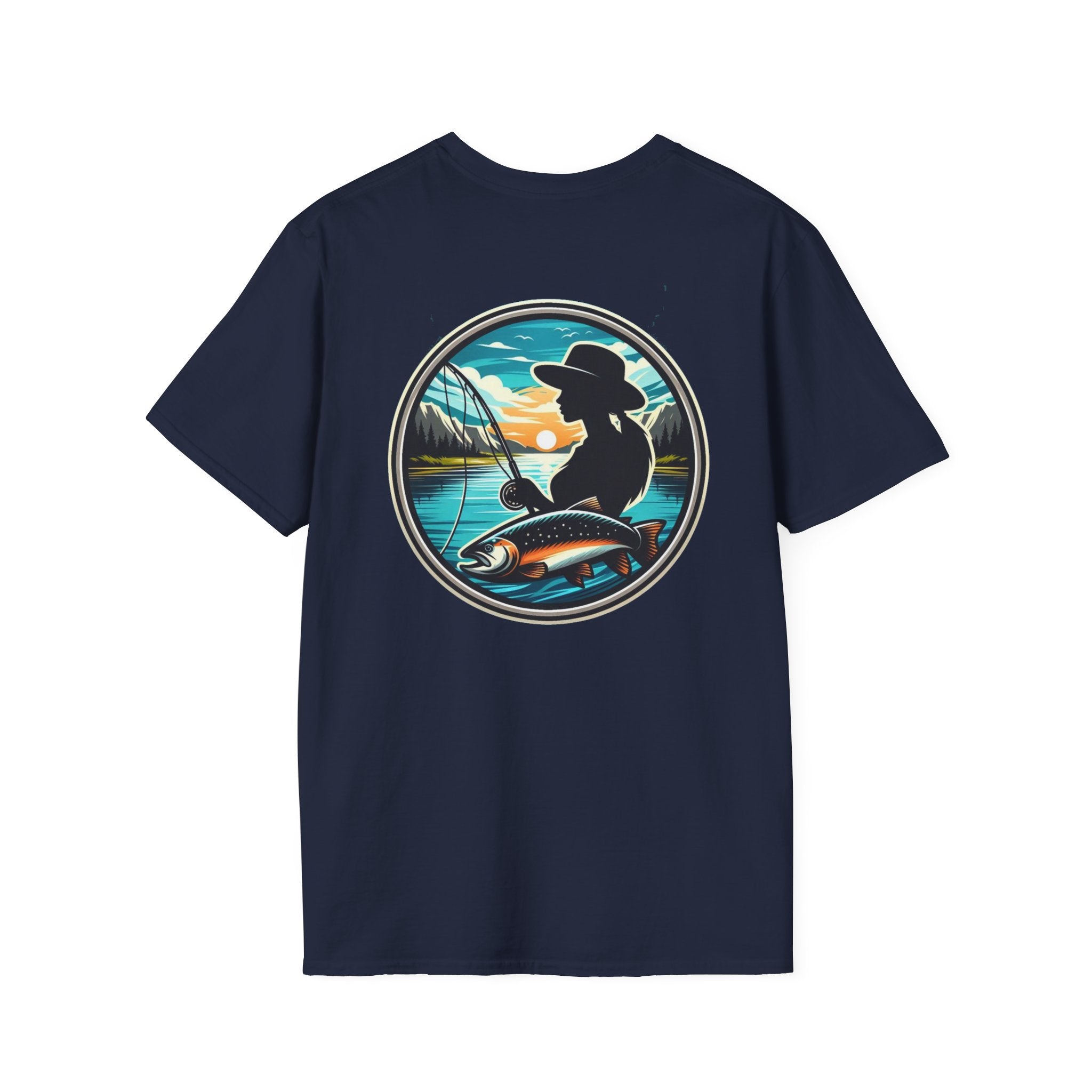 Patriotic Fishing t-shirt, American Flag Tee, 4th of July Shirt, USA Independence Day Top, Patriotic Graphic Tee, Unisex Patriotic