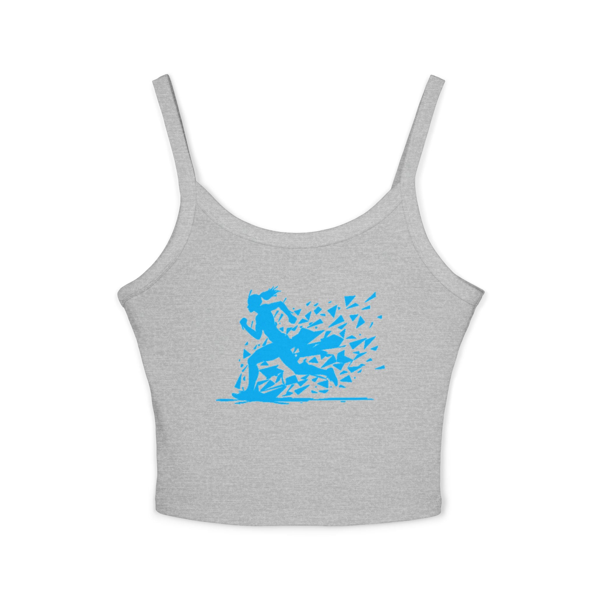 Running Woman Tank Top, Athletic Workout Top, Fitness Sleeveless Shirt, Jogging Muscle Tee, Exercise Gym Cami