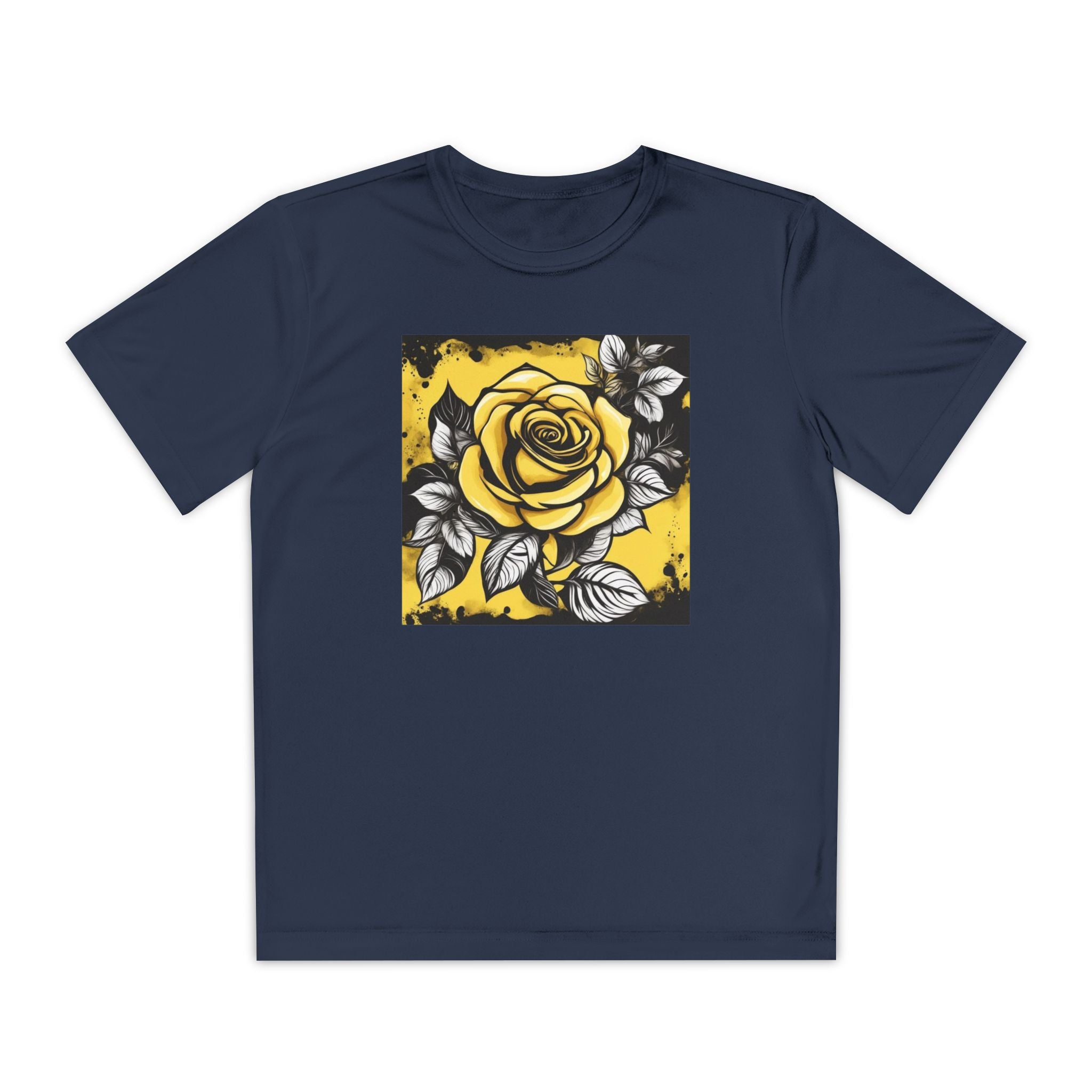 Flower Youth Tshirt, Girls Floral Tee, Kids Spring Shirt, Children's Botanical Top, Teen Blossom T-Shirt
