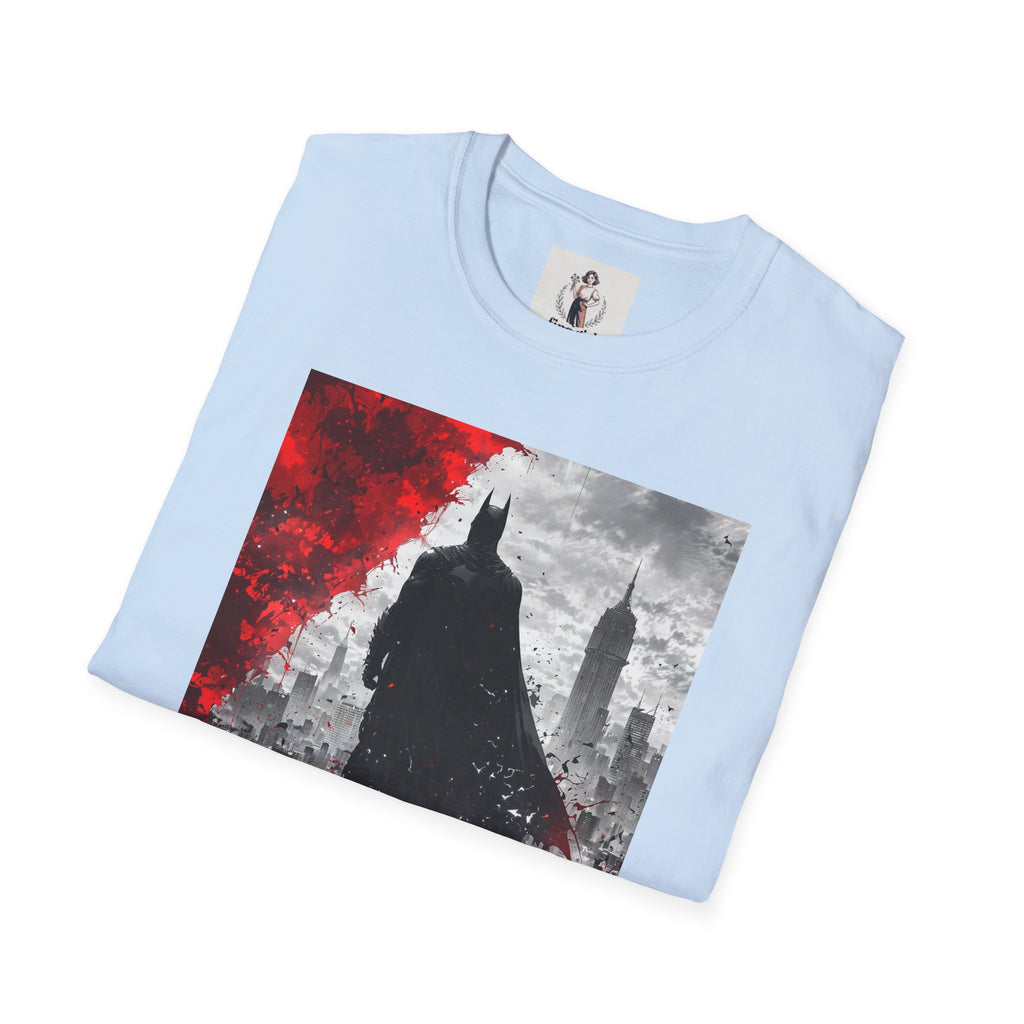 Batman Marvel Unisex Softstyle T-Shirt, Comic Book Tee, Geeky Clothing, Cosplay Costume Top
