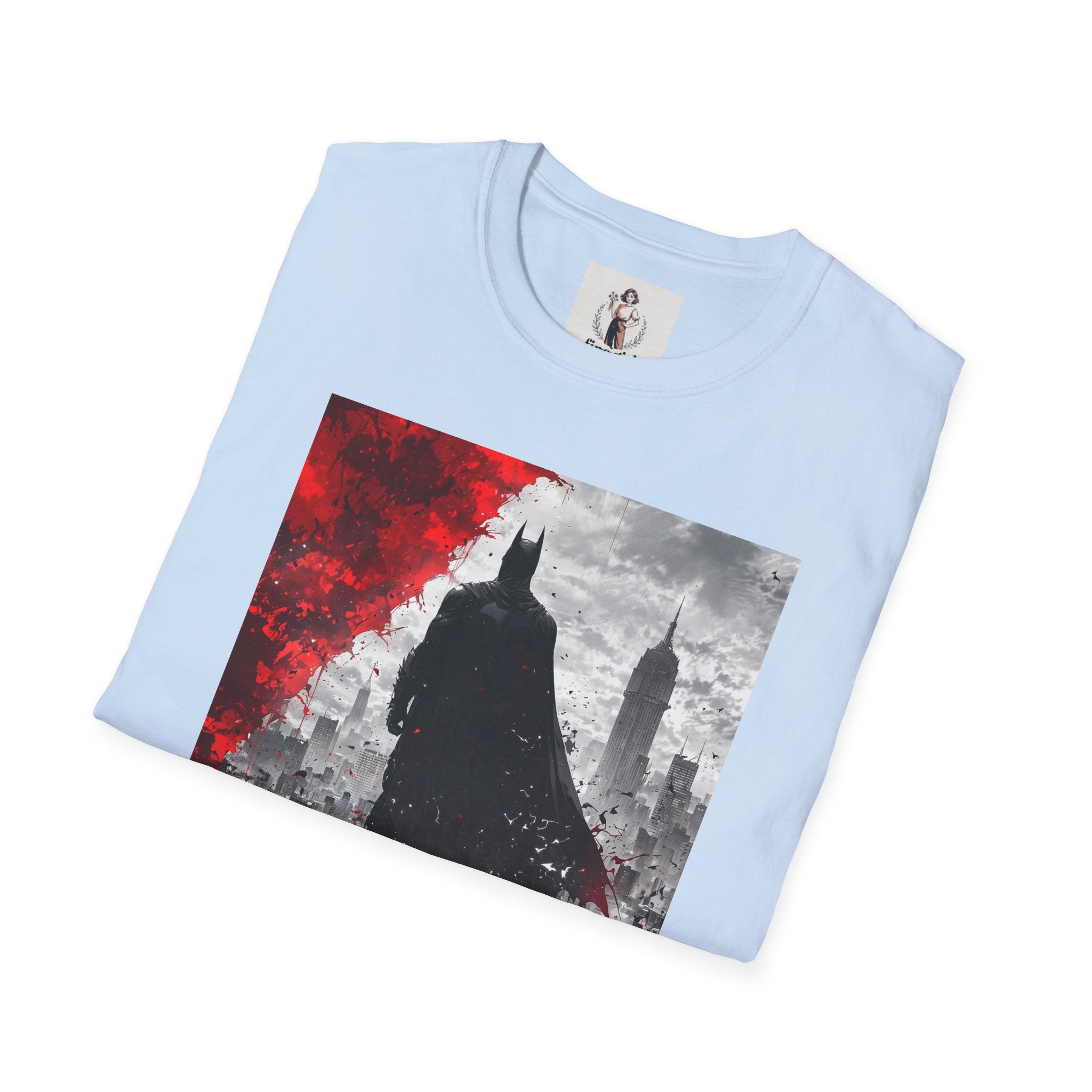 Batman Marvel Unisex Softstyle T-Shirt, Comic Book Tee, Geeky Clothing, Cosplay Costume Top
