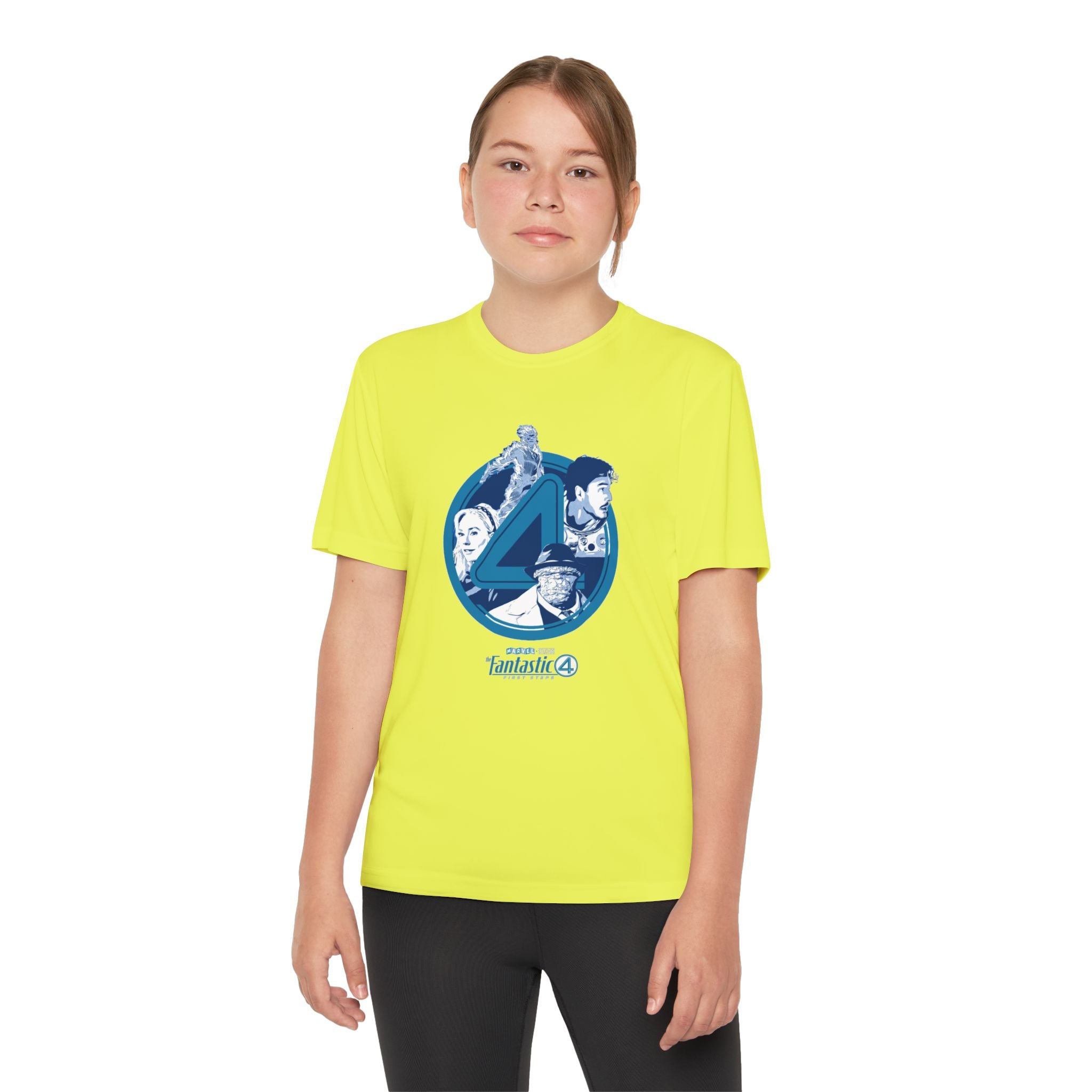 Fantastic 4 Youth T-Shirt Sports Graphic Tee, Cool Athletic Shirt for Kids, Perfect for Sports Events, Team Spirit