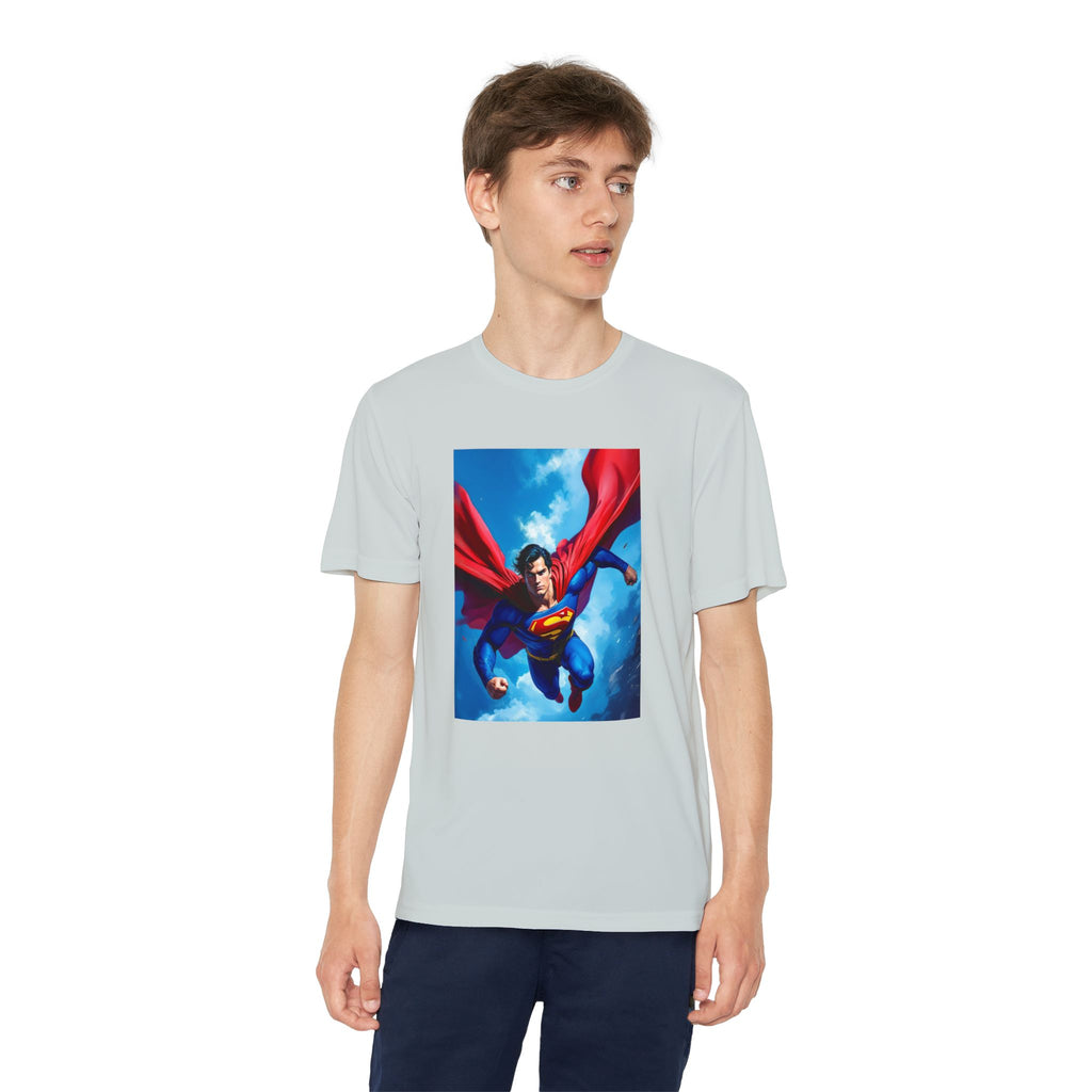 Superman Superhero Marvel T-Shirt, Youth Competitor Tee,  Kids Comic Book Hero Top, Children's Graphic Tee, Youth Super Power T-Shirt