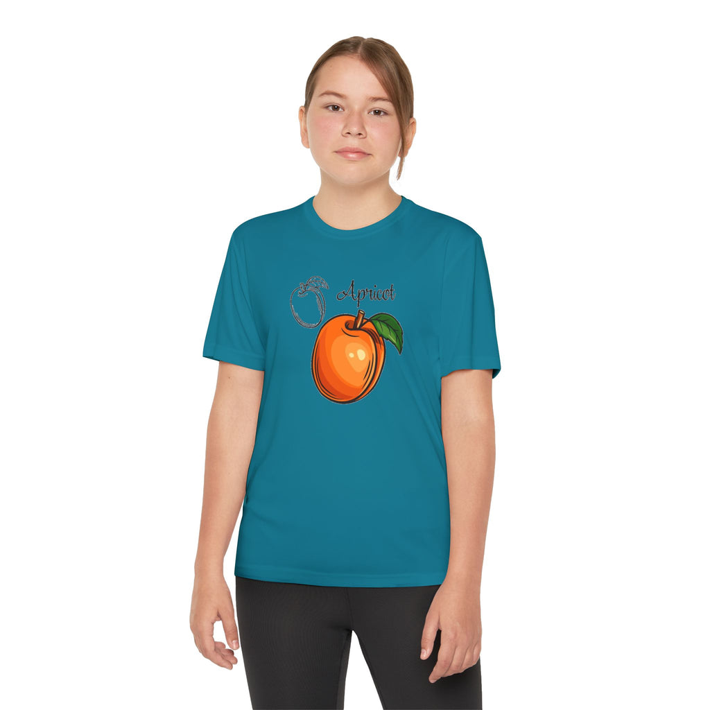 Apricot Youth T-Shirt Sports Graphic Tee, Cool Athletic Shirt for Kids, Perfect for Sports Events, Team Spirit