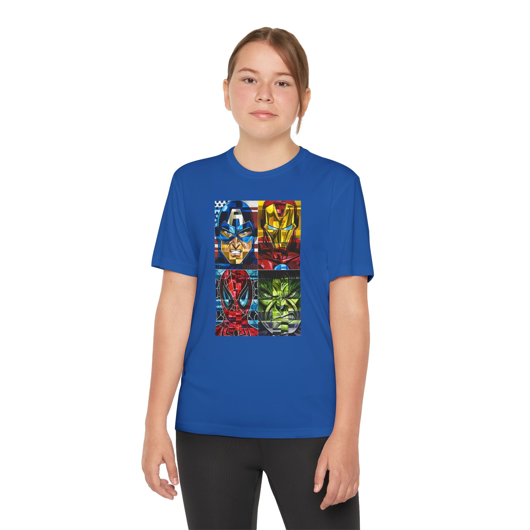 Advengers Youth T-Shirt Sports Graphic Tee, Cool Athletic Shirt for Kids, Perfect for Sports Events, Team Spirit