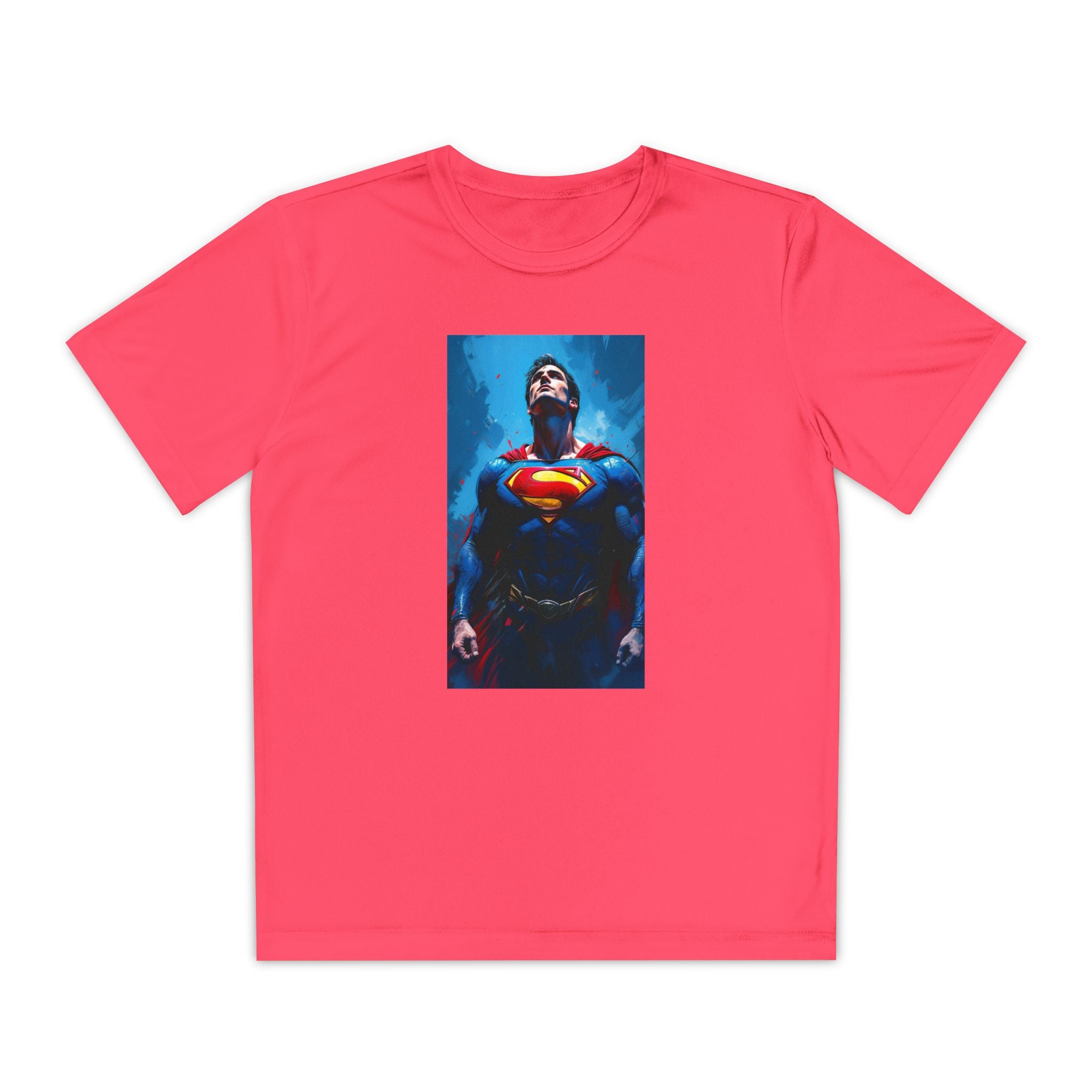 Superman Superhero Marvel T-Shirt, Youth Competitor Tee,  Kids Comic Book Hero Top, Children's Graphic Tee, Youth Super Power T-Shirt