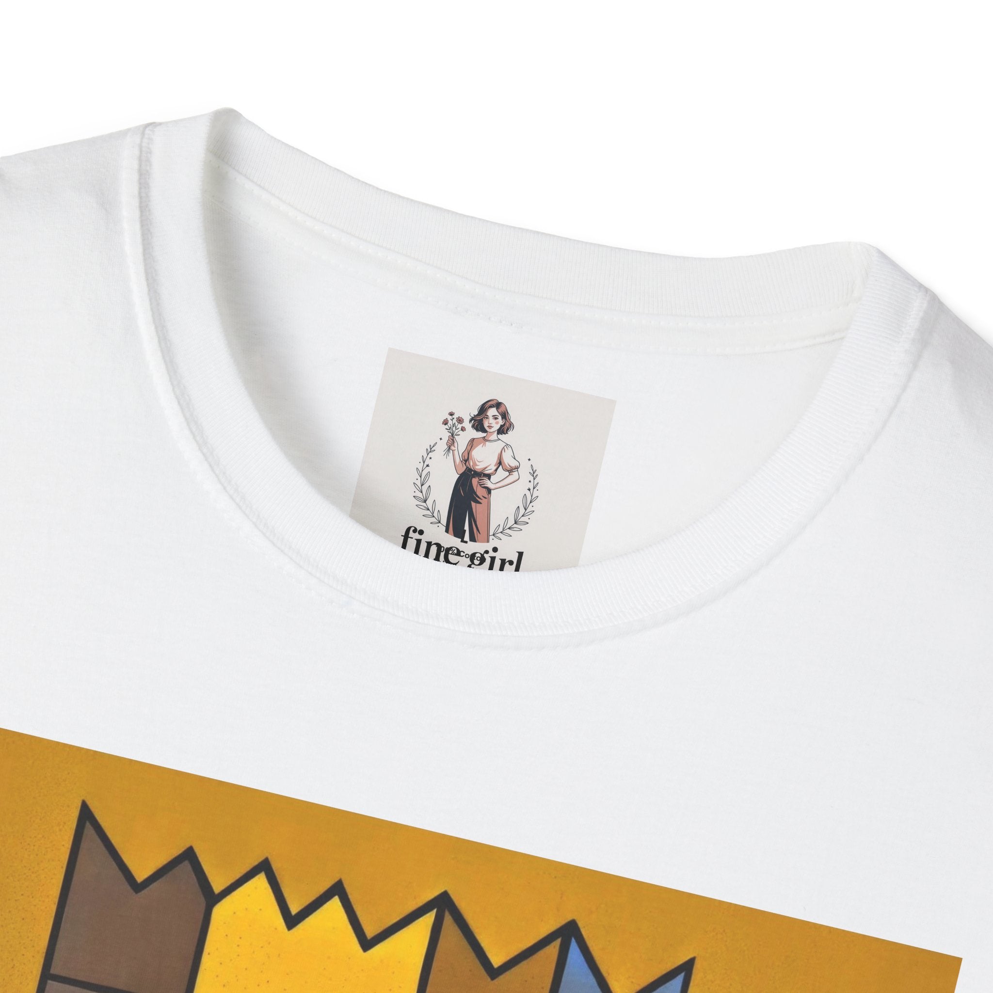 Bart Simpson TV Themed T-Shirt Unisex Softstyle T-Shirt
