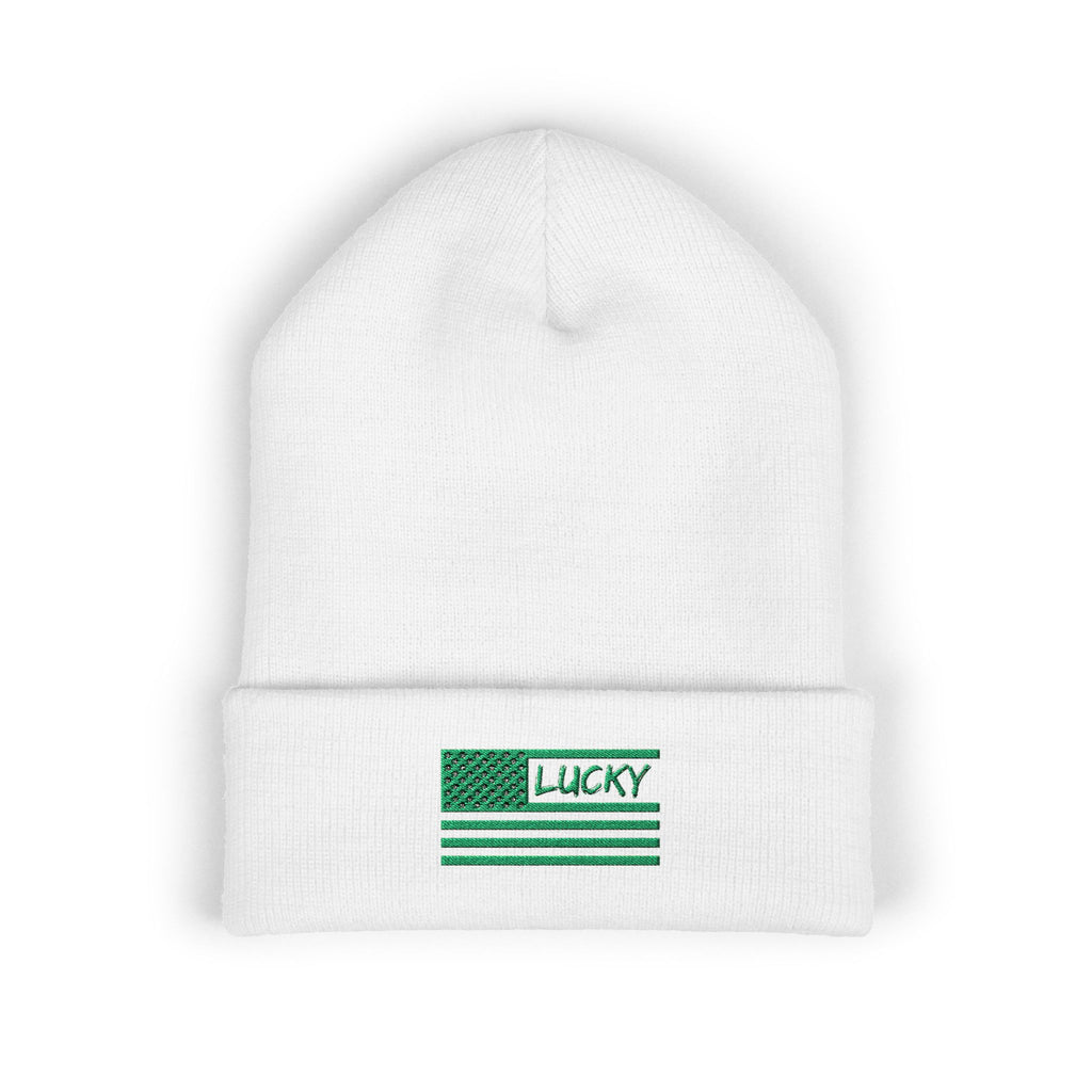 St. Patrick's Day Embroidered Beanie — Classic Cuffed Beanie