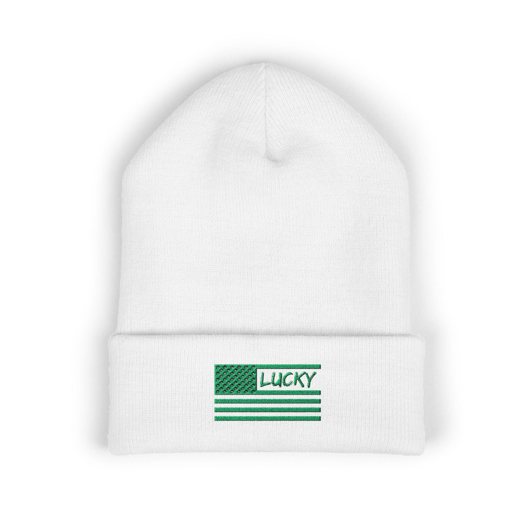 St. Patrick's Day Embroidered Beanie — Classic Cuffed Beanie
