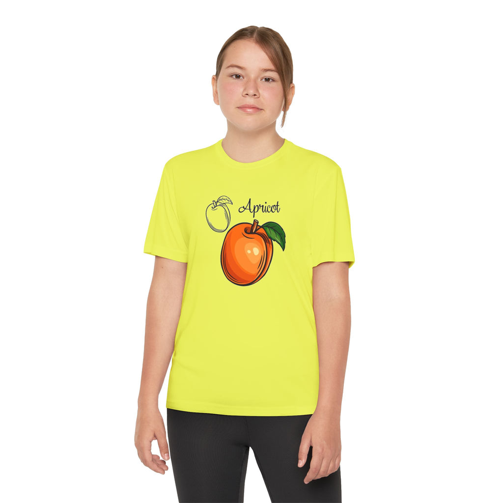 Apricot Youth T-Shirt Sports Graphic Tee, Cool Athletic Shirt for Kids, Perfect for Sports Events, Team Spirit