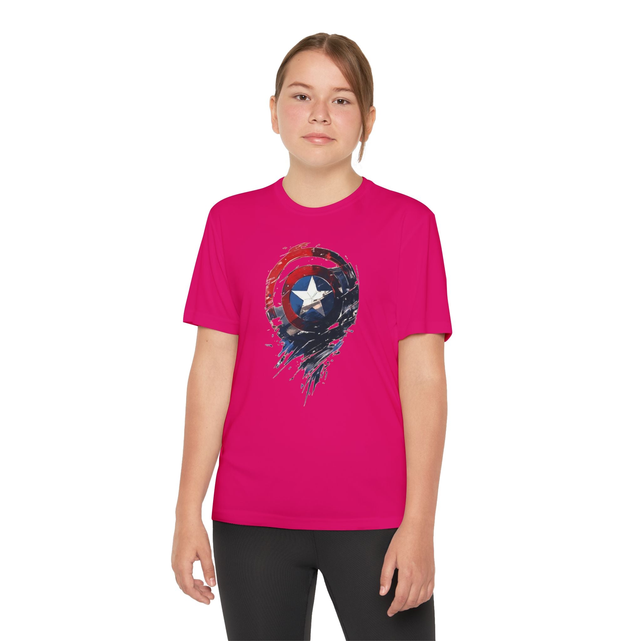 Advengers Youth T-Shirt Sports Graphic Tee, Cool Athletic Shirt for Kids