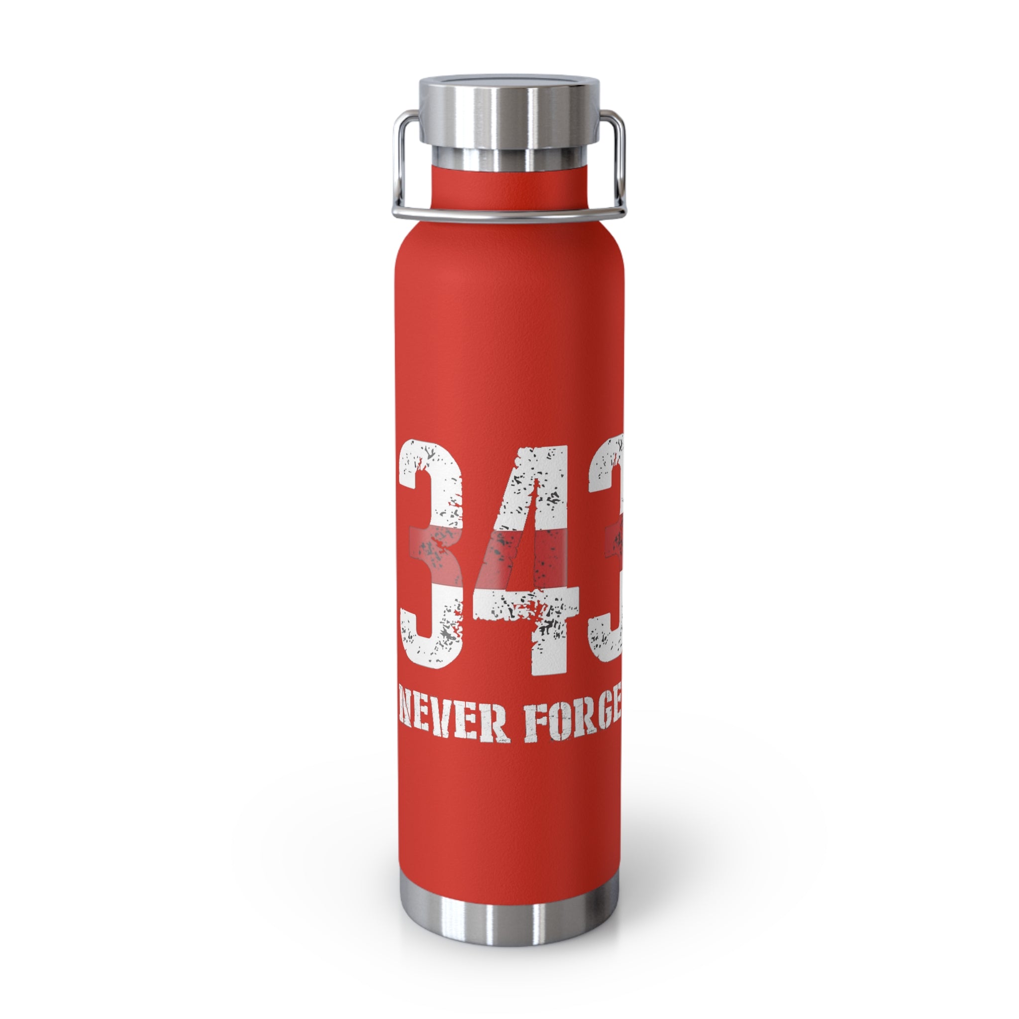 343 Firefighter Patriotic Copper Insulated Water Bottle