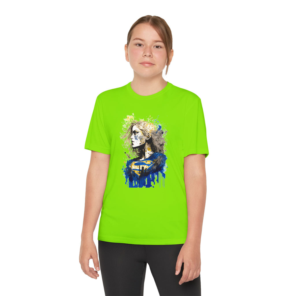 Superhero Youth T-Shirt Sports Graphic Tee, Cool Athletic Shirt for Kids