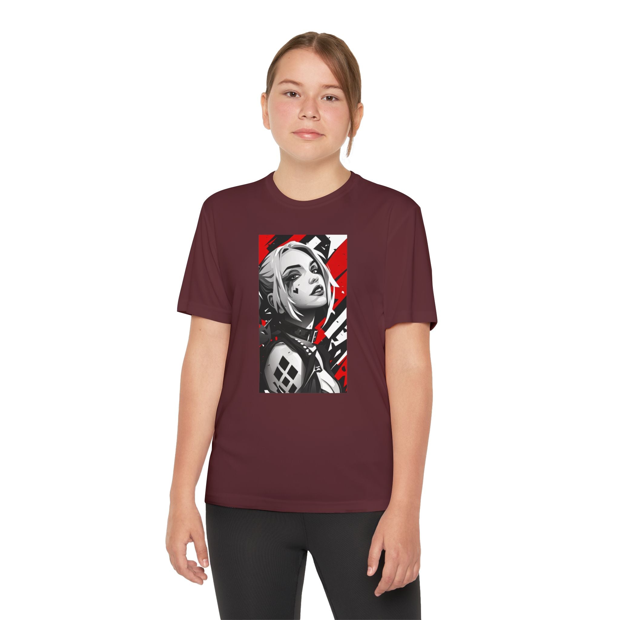 Superhero Youth T-Shirt Sports Graphic Tee, Cool Athletic Shirt for Kids