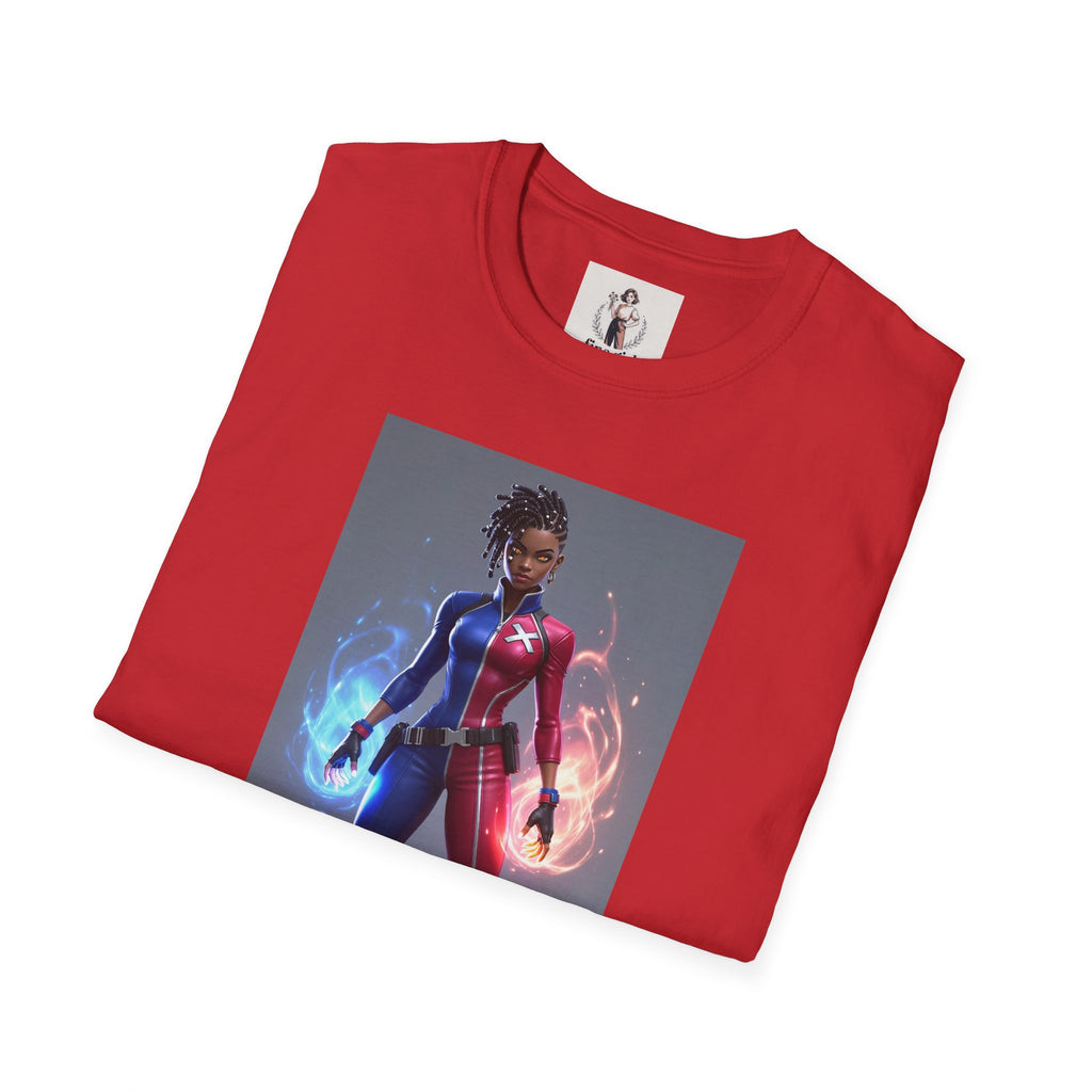 Mercedes Knight Superhero Marvel Unisex Softstyle T-Shirt, Comic Book Tee, Graphic Novel Shirt, Geeky Clothing, Cosplay Costume Top