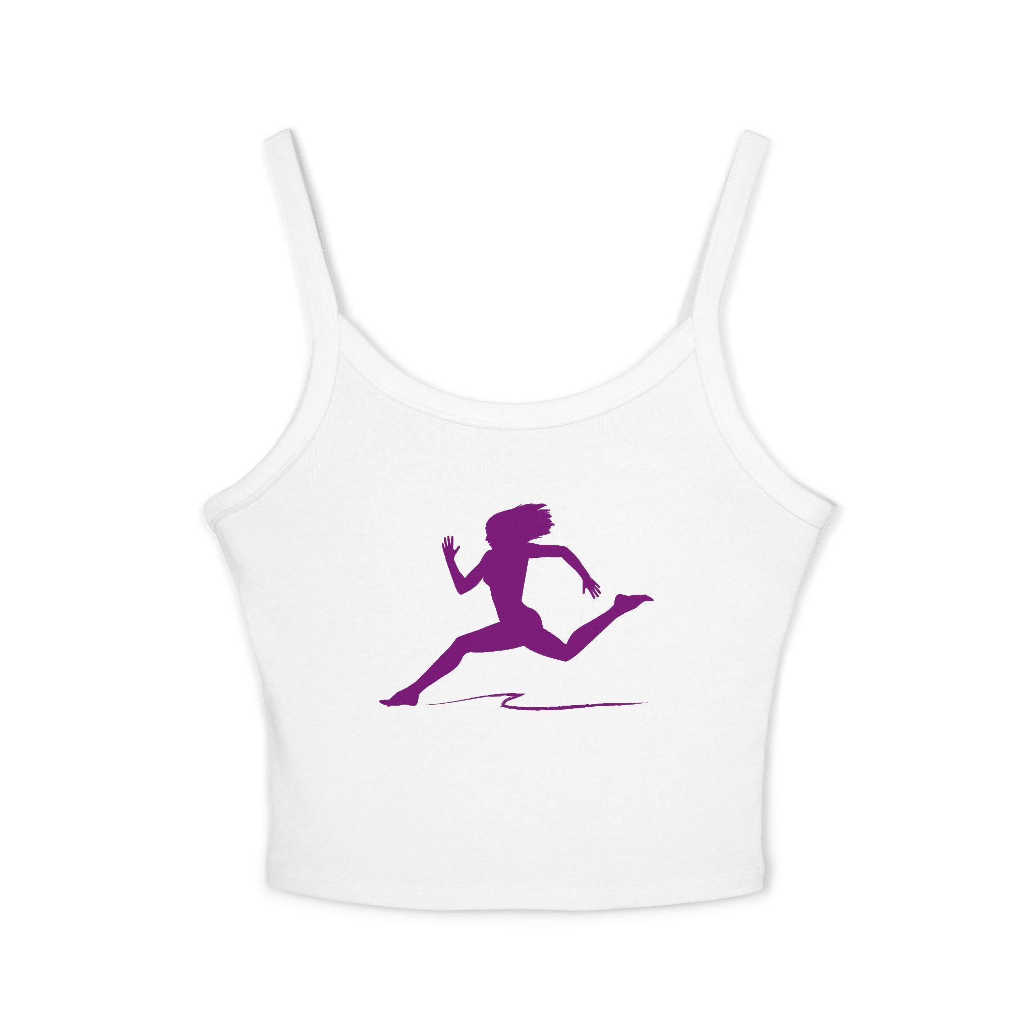 Running Woman Tank Top, Athletic Workout Top, Fitness Sleeveless Shirt, Jogging Muscle Tee, Exercise Gym Cami
