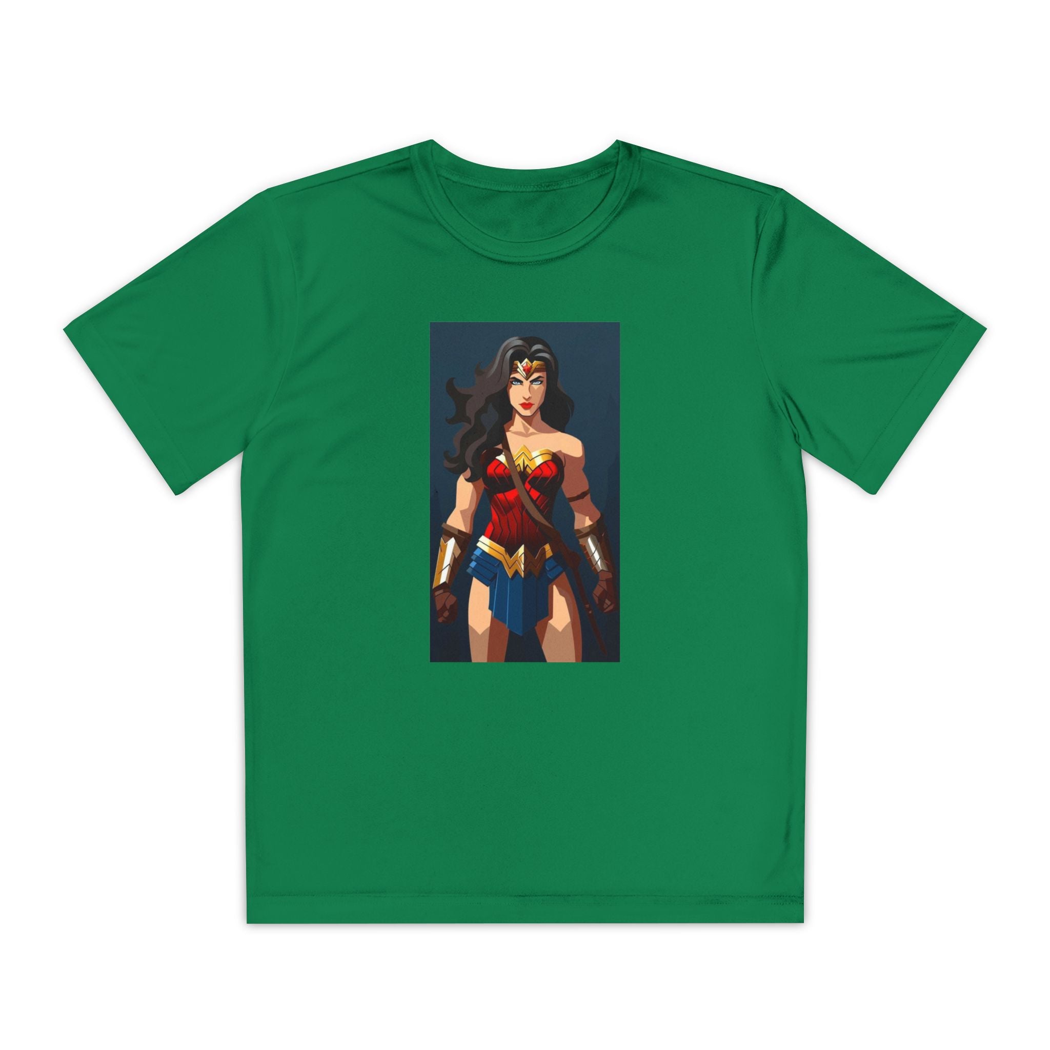 Superhero Youth T-Shirt Sports Graphic Tee, Cool Athletic Shirt for Kids