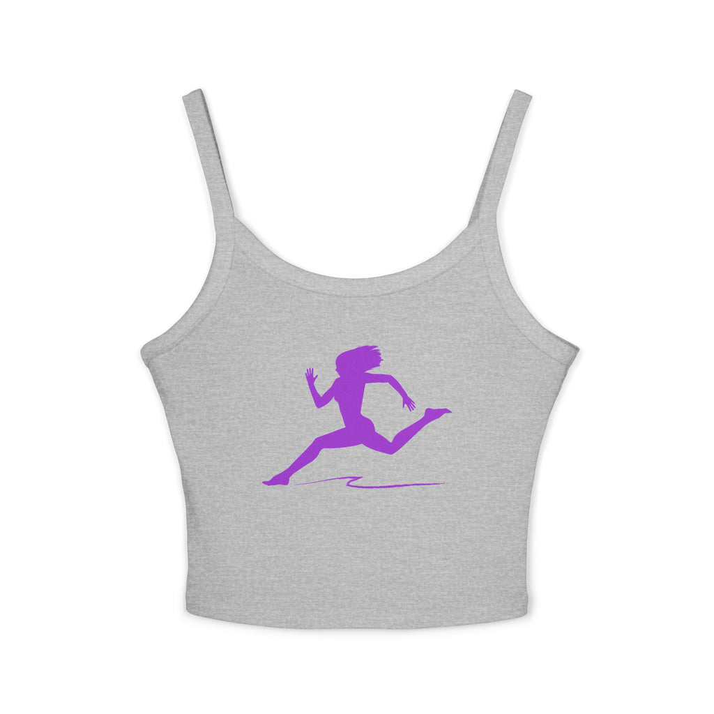 Running Woman Tank Top, Athletic Workout Top, Fitness Sleeveless Shirt, Jogging Muscle Tee, Exercise Gym Cami