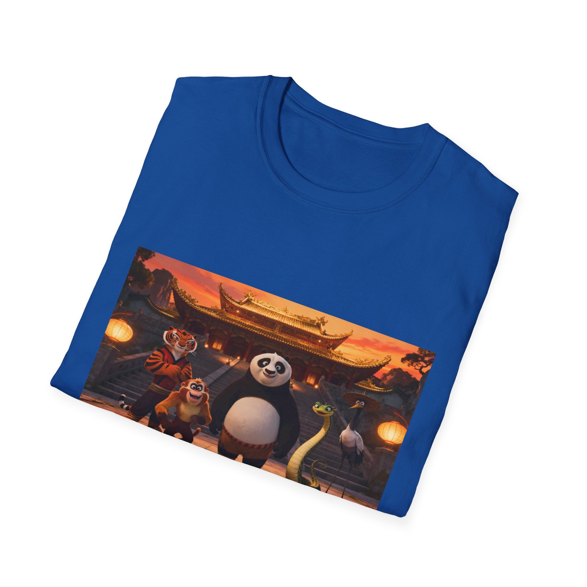 Kung Fu Panda Unisex Softstyle T-Shirt, DreamWorks Animation Youth Competitor Tee, Graphic Tee, Movie Fan Gift, Cult Classic Shirt, Comfy
