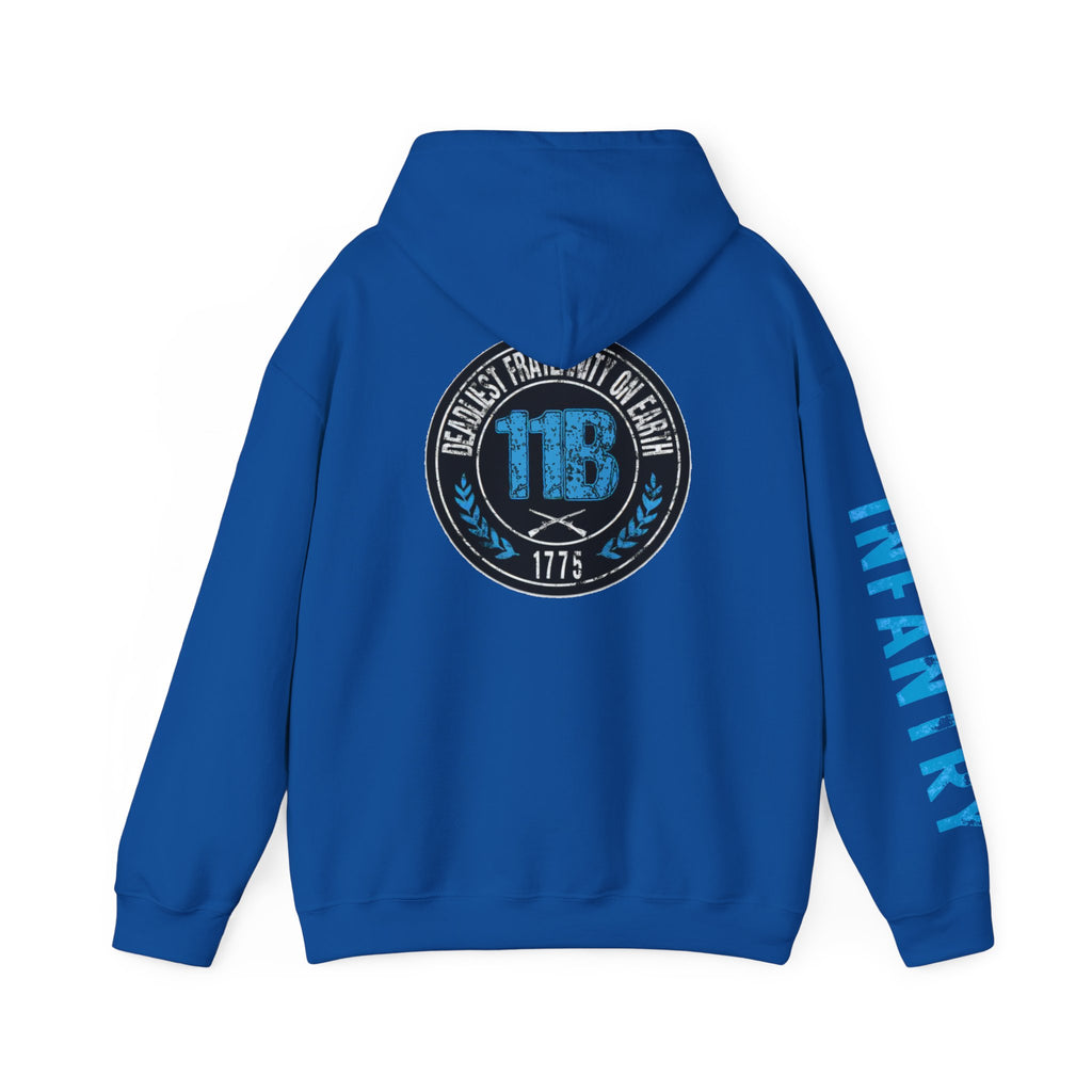 Hooded Sweatshirt - 11B (Infantry) Design