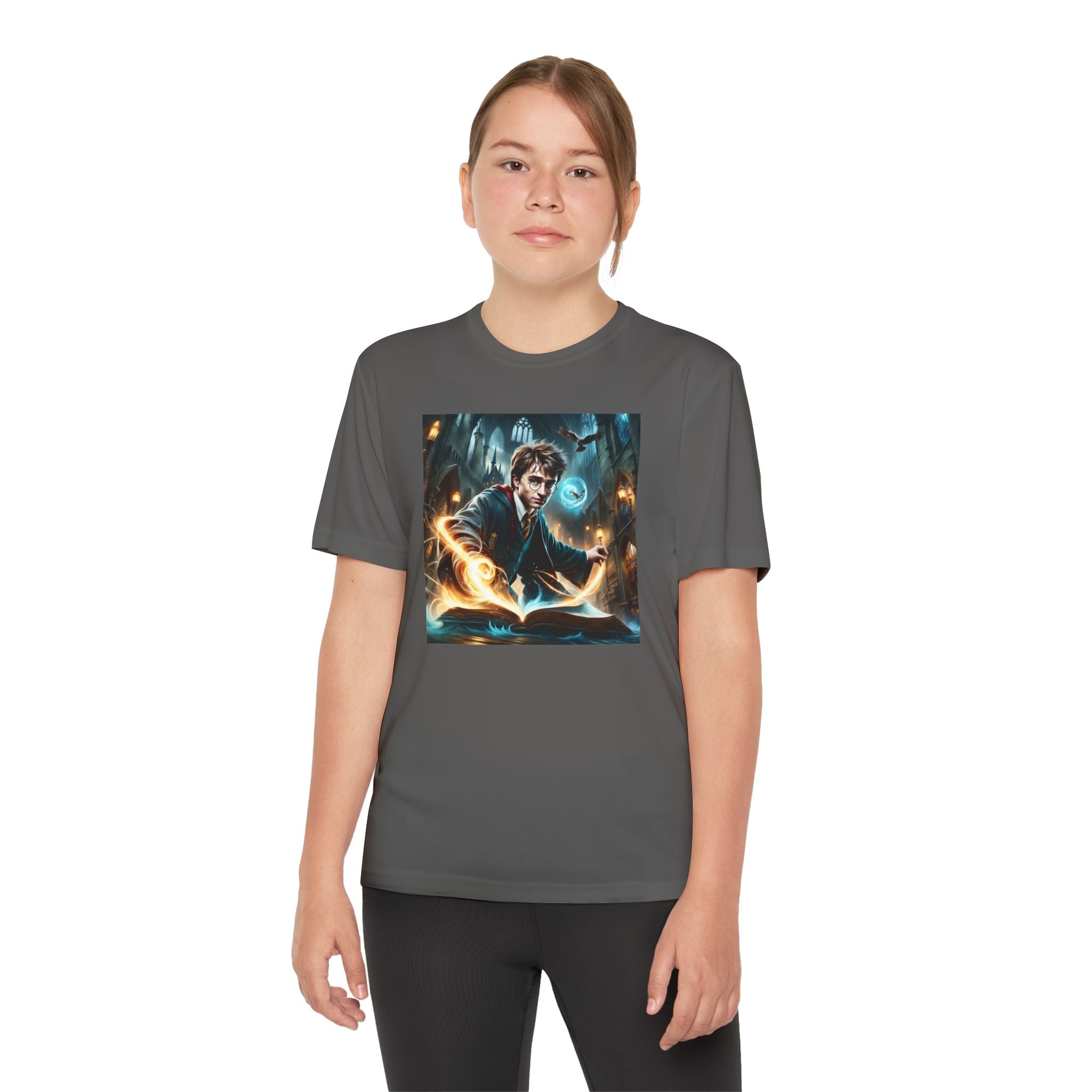 Youth Competitor Tee - Harry Potter, Wizard School Shirt, Magical Kids Top, Hogwarts Fan Gift, Sorcerer's Stone T-Shirt