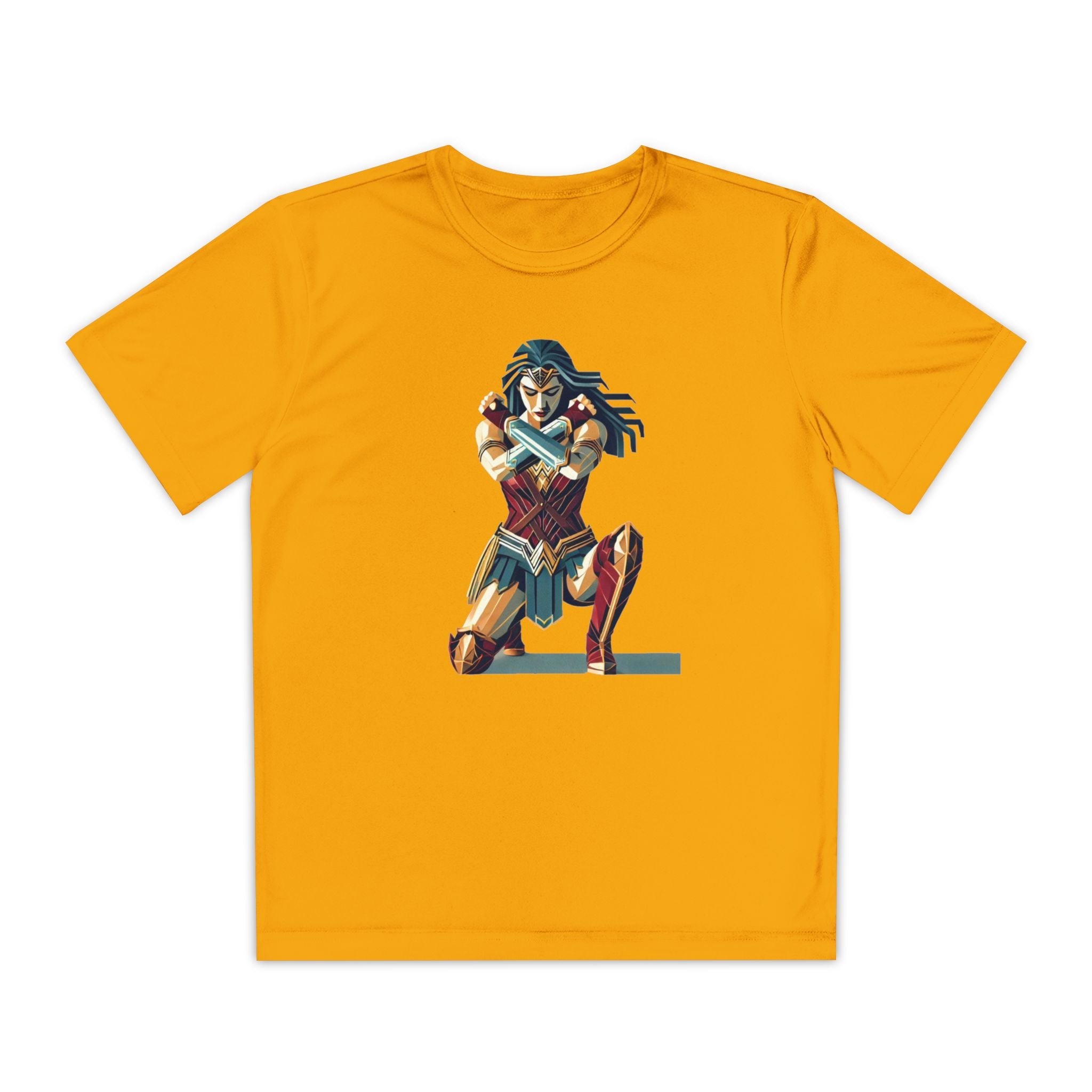 Wonder Woman Youth T-Shirt Sports Graphic Tee, Cool Athletic Shirt for Kids, Perfect for Sports Events, Team Spirit