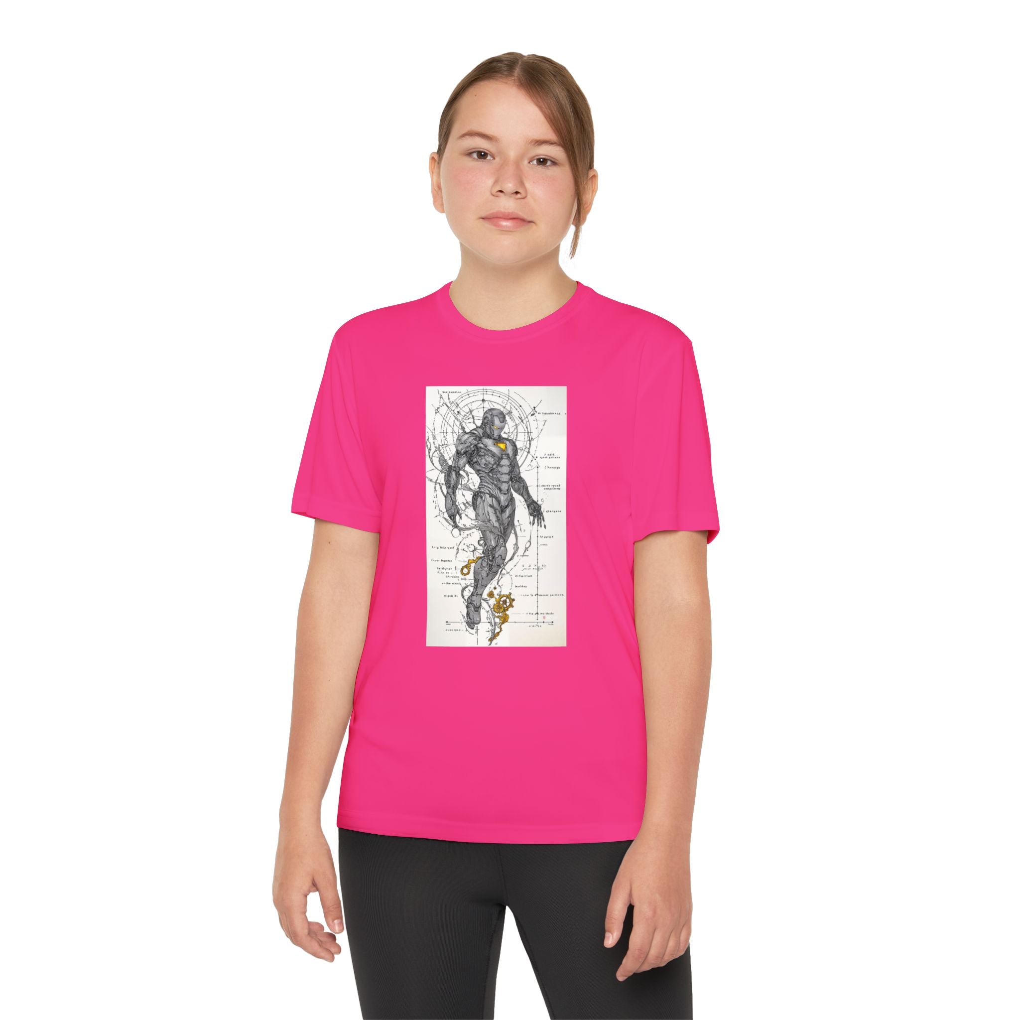 Superhero Youth T-Shirt Sports Graphic Tee, Cool Athletic Shirt for Kids