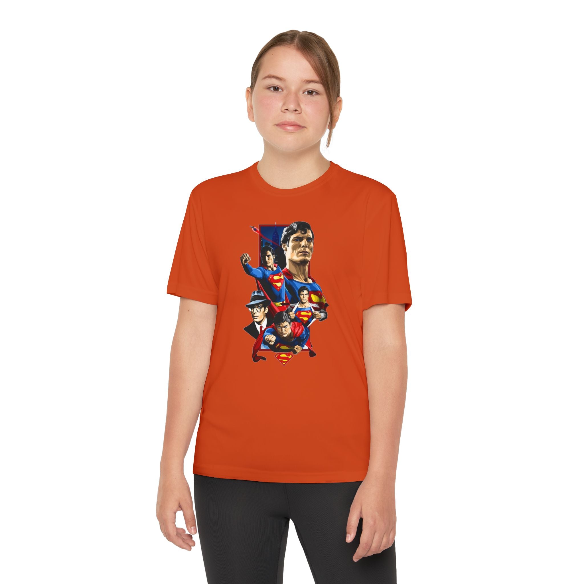Superman Youth T-Shirt Sports Graphic Tee, Cool Athletic Shirt for Kids, Perfect for Sports Events, Team Spirit