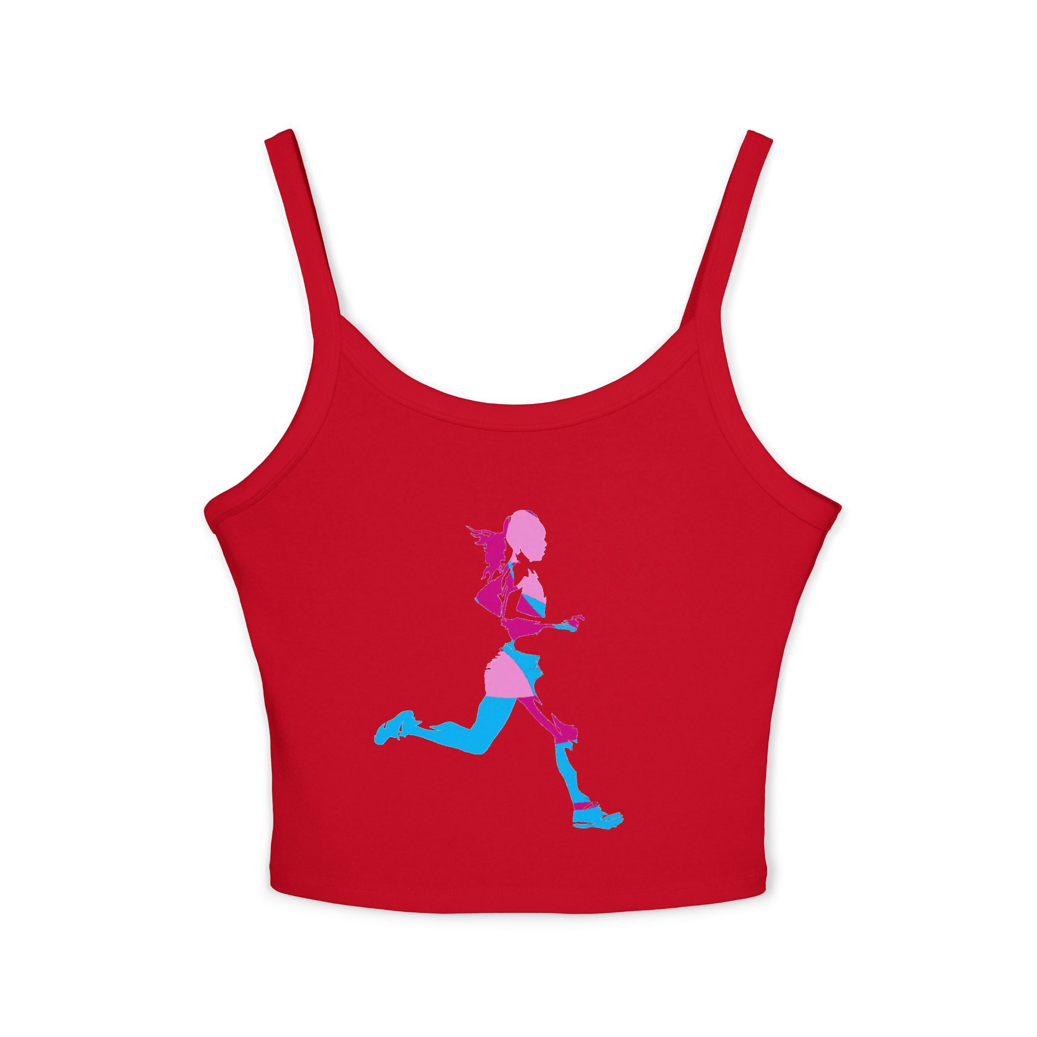 Running Woman Tank Top, Athletic Workout Top, Fitness Sleeveless Shirt, Jogging Muscle Tee, Exercise Gym Cami