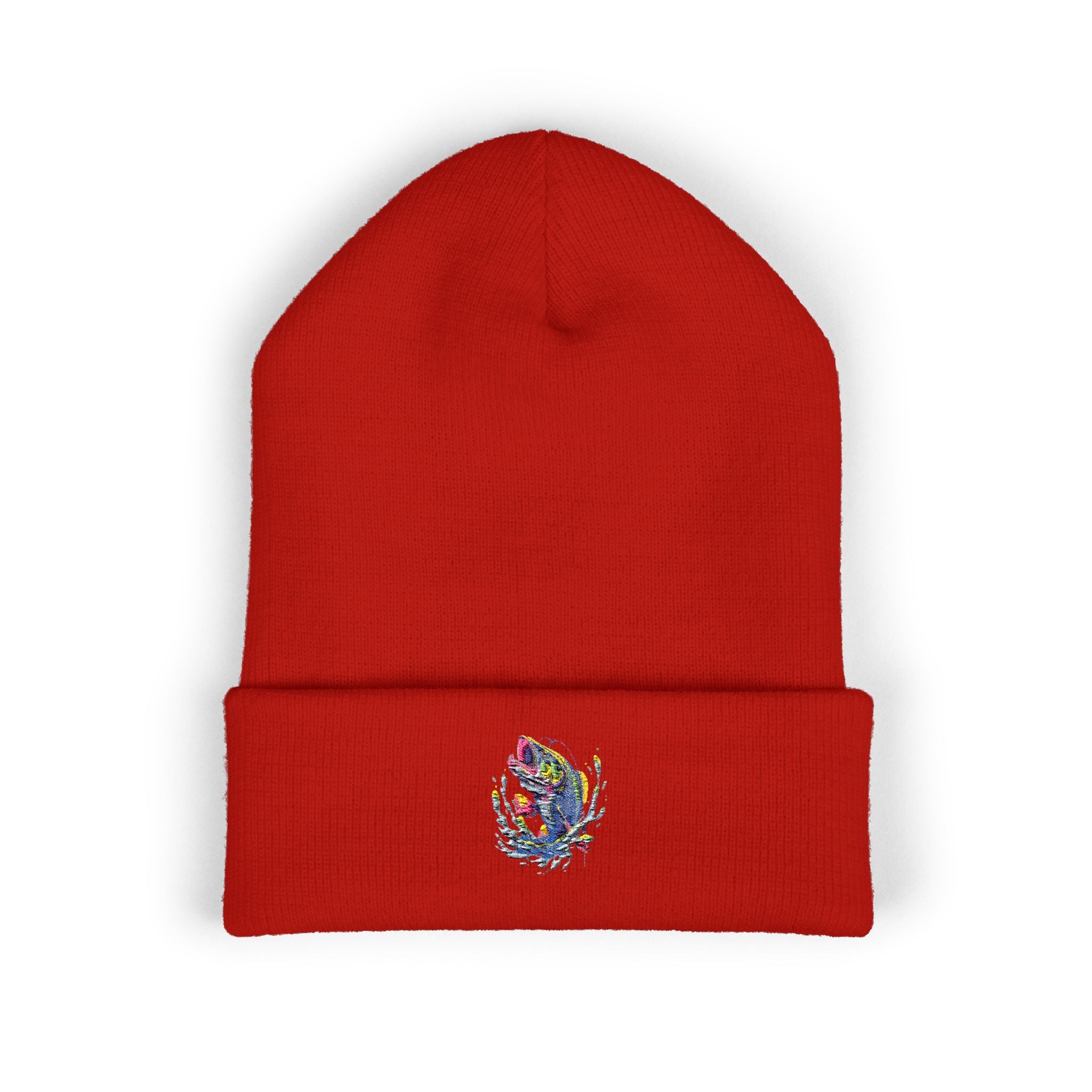 Embroidered Fishing Beanie, Fisherman Gift, Outdoor Apparel, Angler Hat, Fishing Enthusiast, Fishing Lover Gift